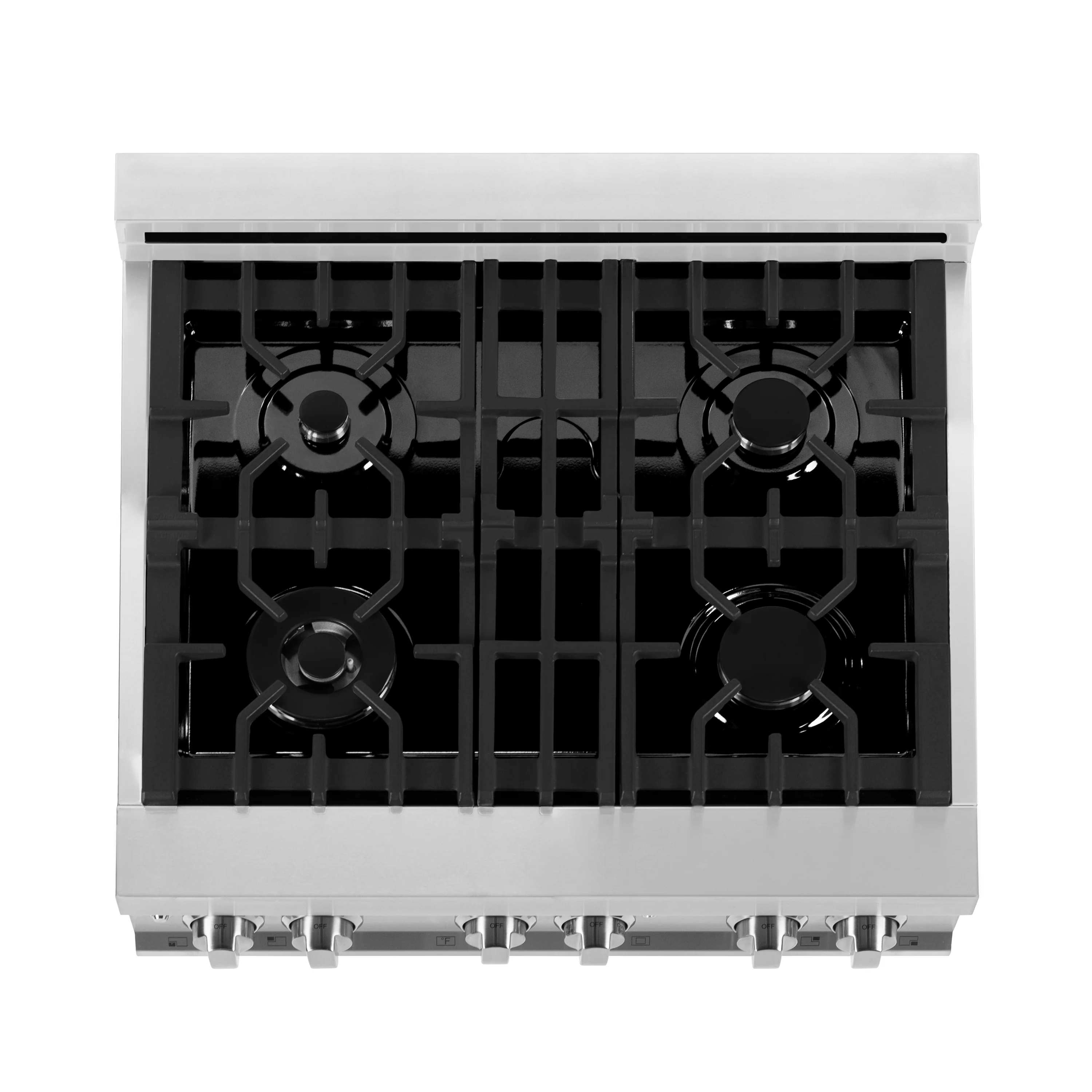 ZLINE 30" 4.0 cu. ft. Electric Oven and Gas Cooktop Dual Fuel Range with Griddle in Stainless Steel (RA-GR-30) - Image 4
