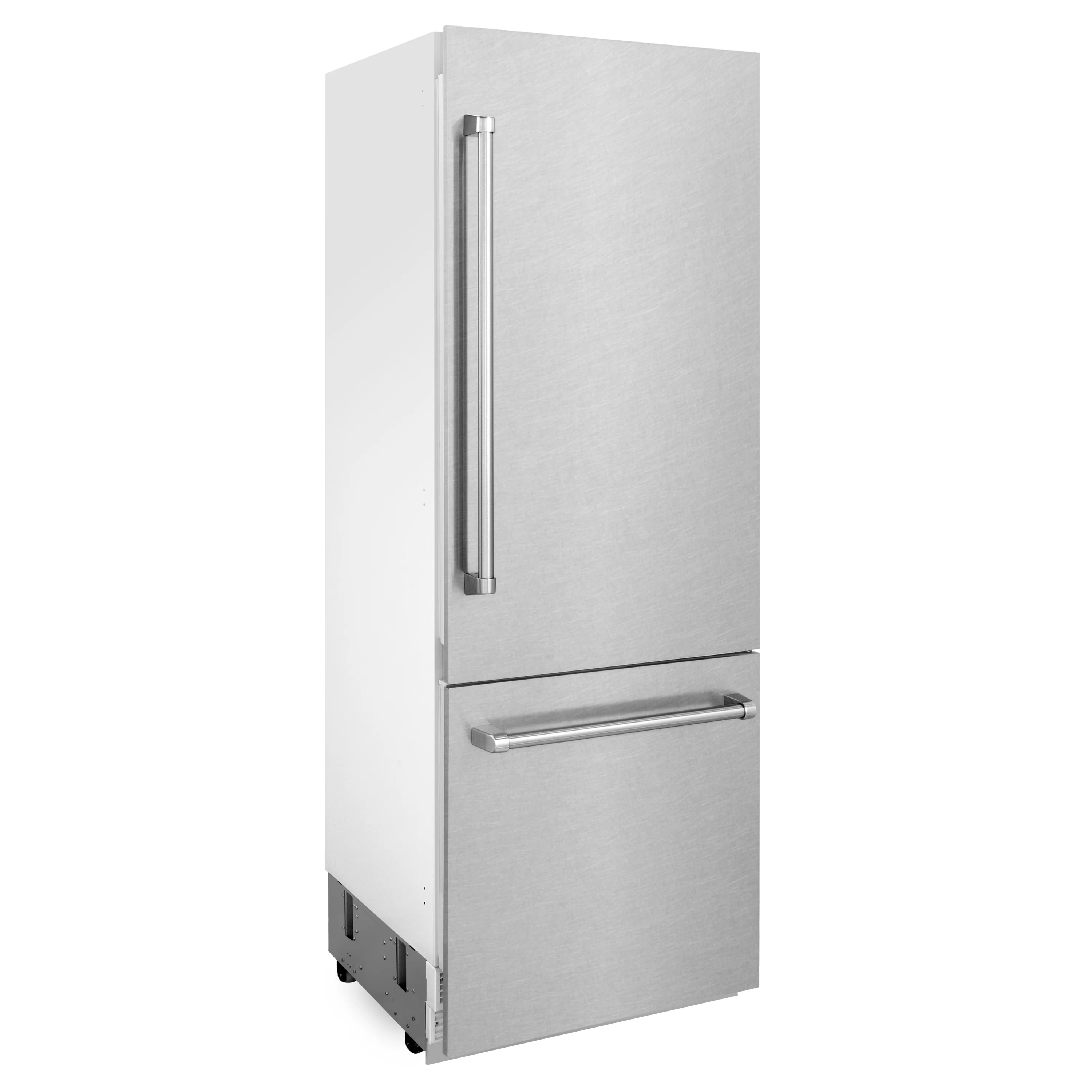 ZLINE 30 in. 16.1 cu. ft. Built-In Bottom Freezer Refrigerator with Water Dispenser and Ice Maker in Satin Stainless Steel (RBIV-SN-30) - Image 6
