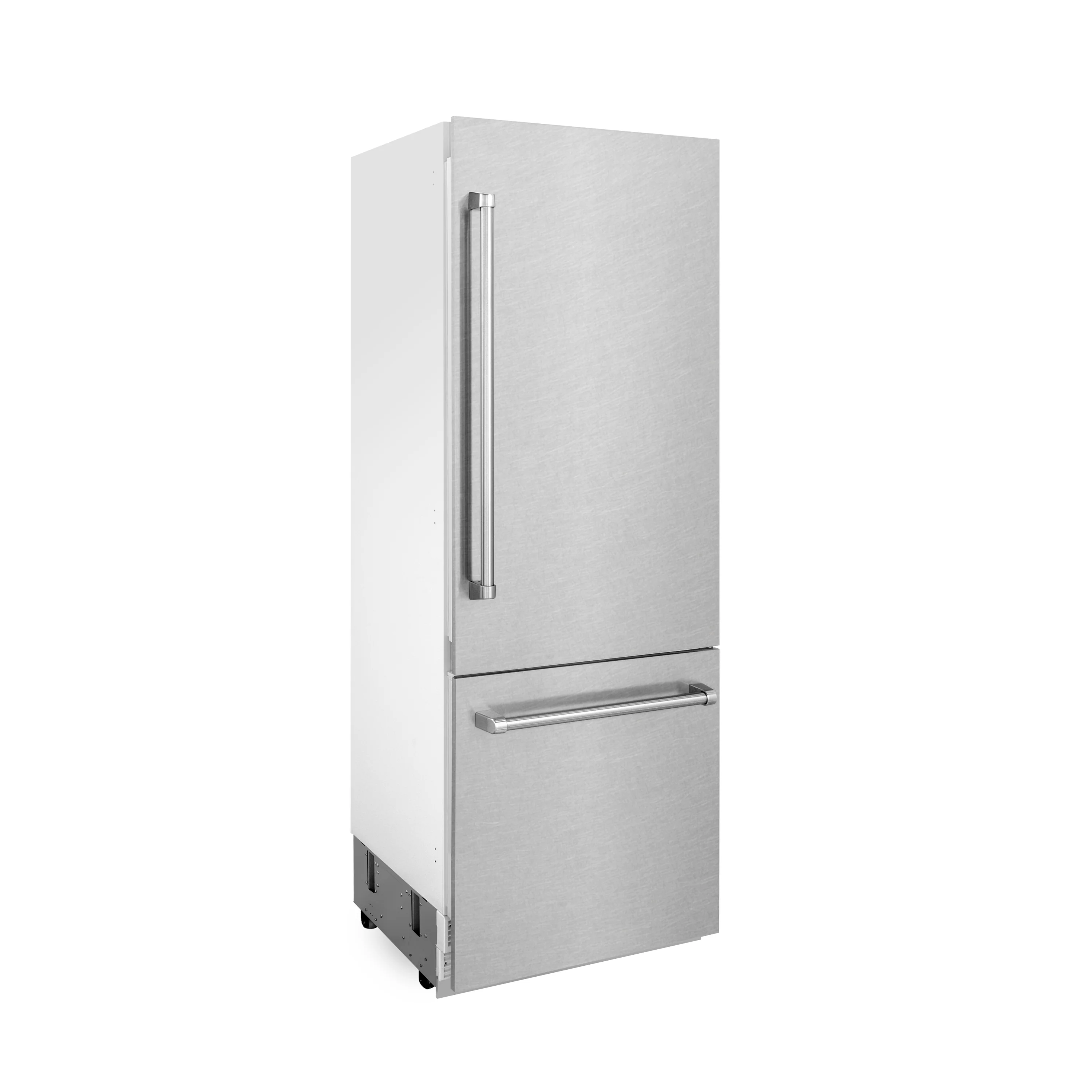 ZLINE 30 in. 16.1 cu. ft. Built-In Bottom Freezer Refrigerator with Water Dispenser and Ice Maker in Satin Stainless Steel (RBIV-SN-30) - Image 7
