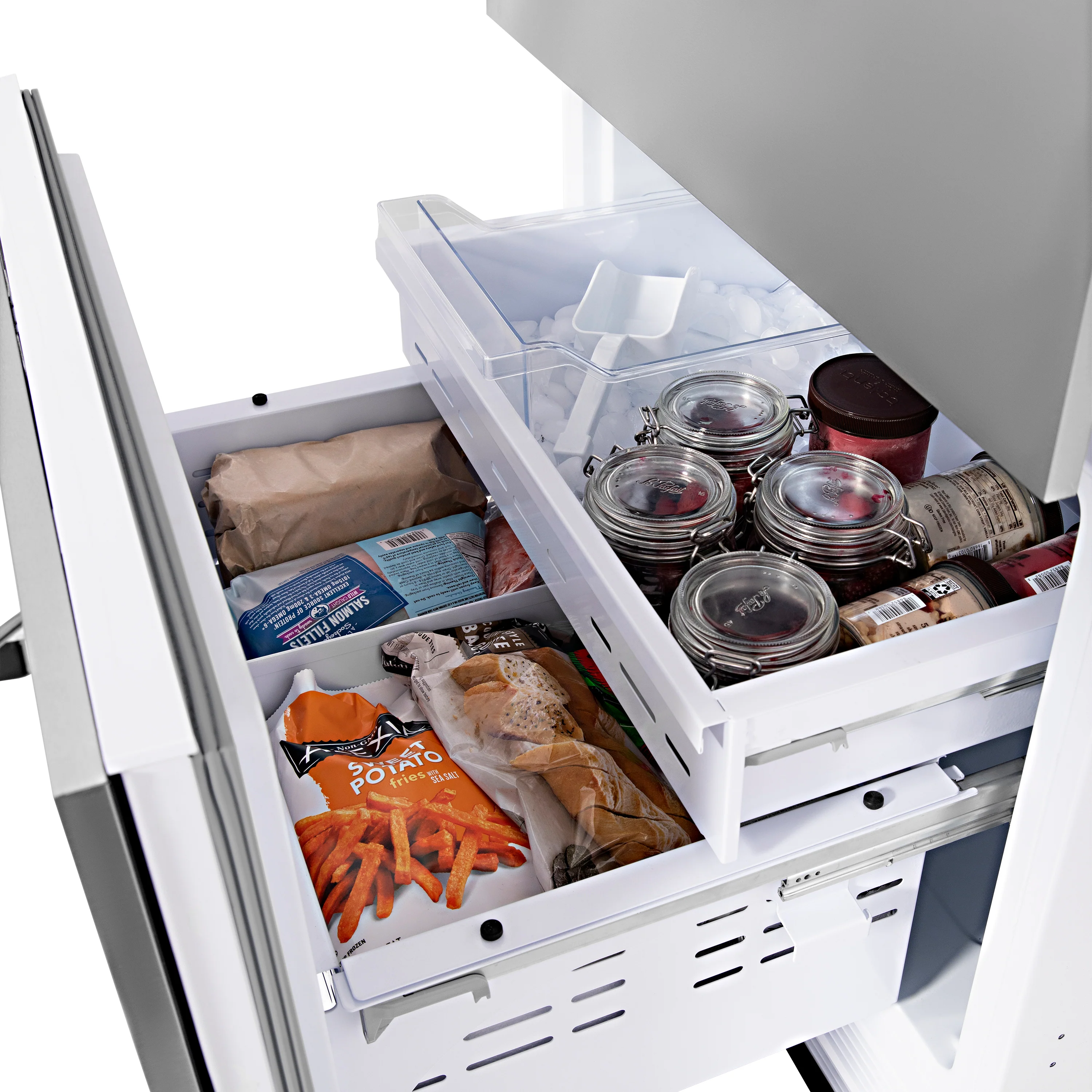 ZLINE 30 in. 16.1 cu. ft. Built-In Bottom Freezer Refrigerator with Water Dispenser and Ice Maker in Stainless Steel (RBIV-304-30) - Image 20