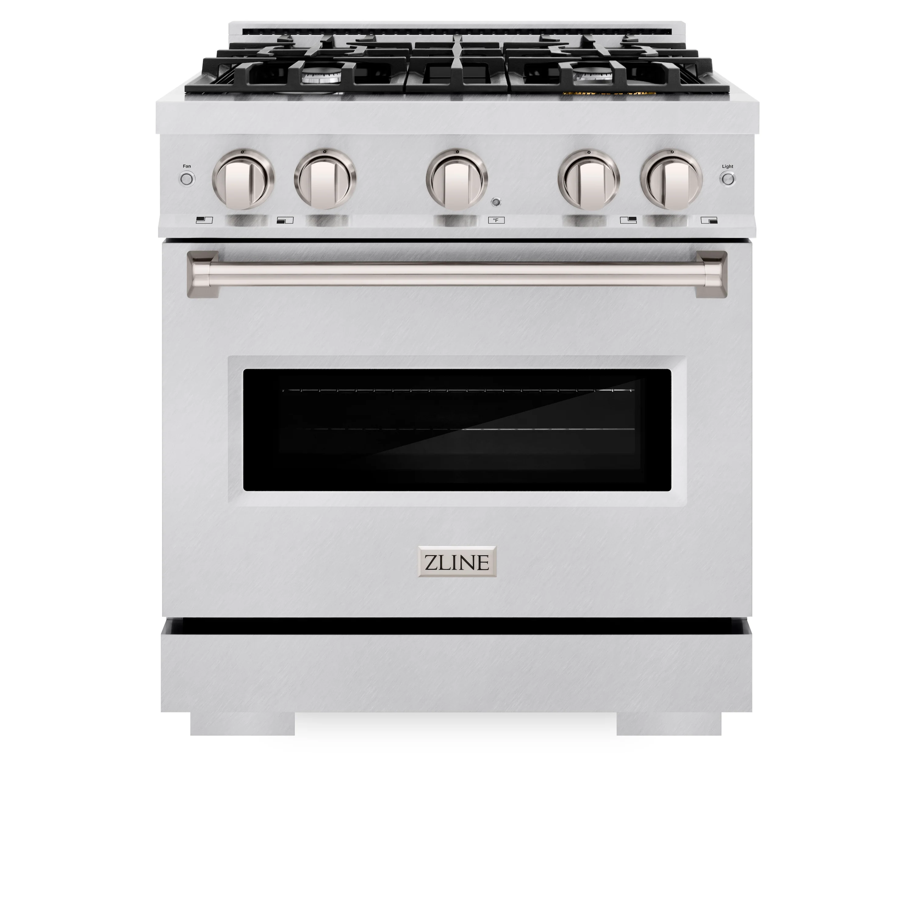 ZLINE 30 in. 4.2 cu. ft. Classic Dual Fuel Range with 4 Burner Gas Cooktop and Electric Convection Oven in Satin Stainless Steel (CDRS-30) - Image 3