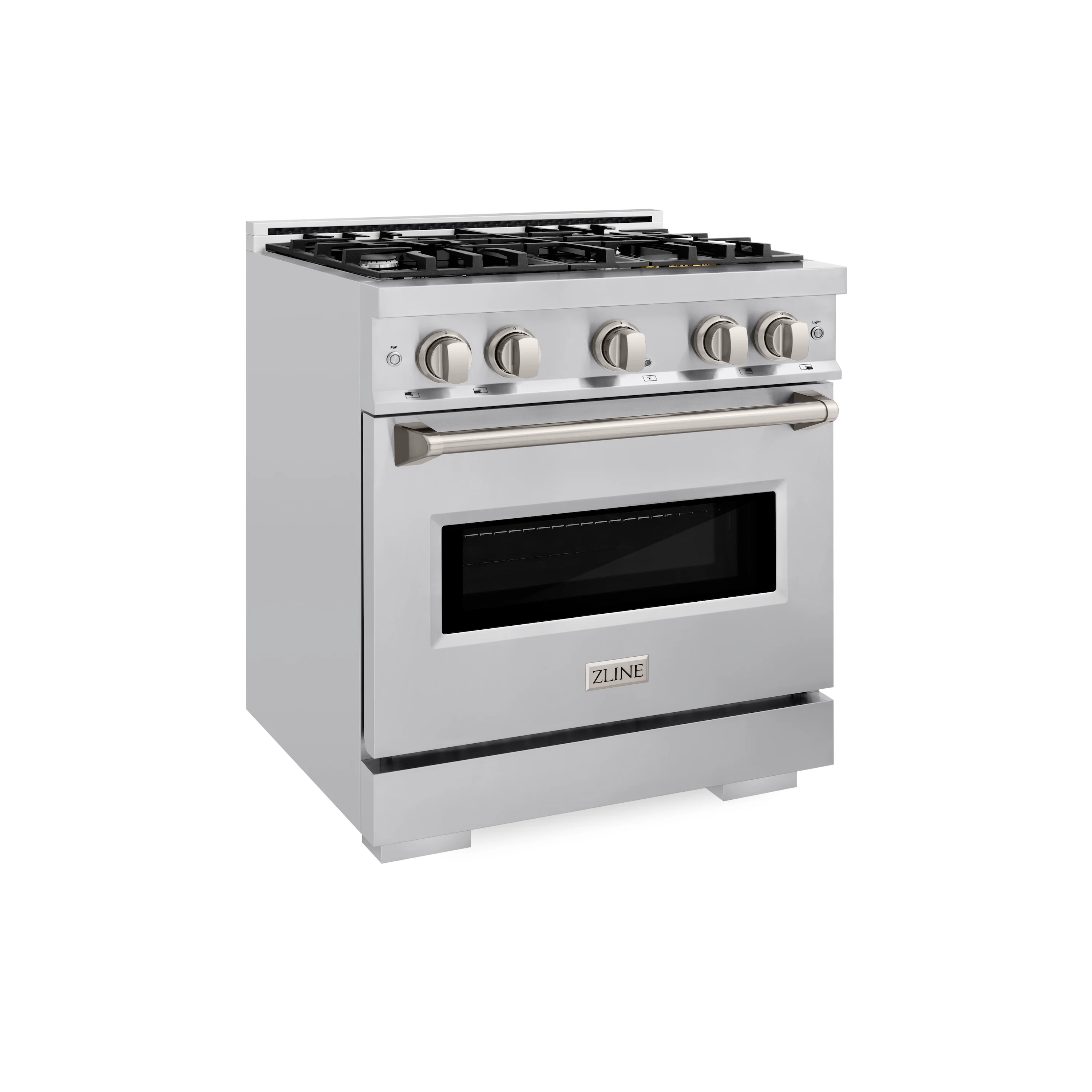 ZLINE 30 in. 4.2 cu. ft. Classic Dual Fuel Range with 4 Burner Gas Cooktop and Electric Convection Oven in Stainless Steel (CDR30) - Image 2
