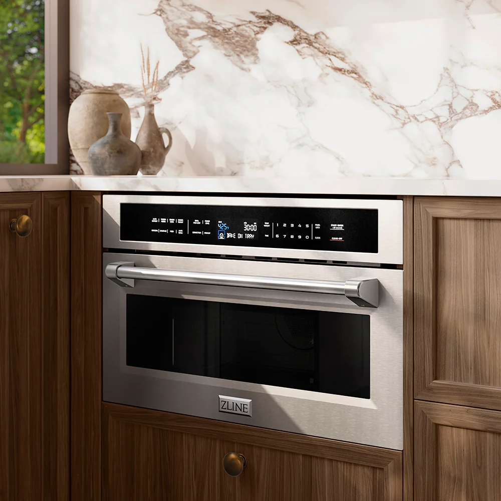 ZLINE 30 in. 1.6 cu. ft. Built-in Convection Microwave Oven in Stainless Steel with Speed and Sensor Cooking (MWO-30) - Image 10