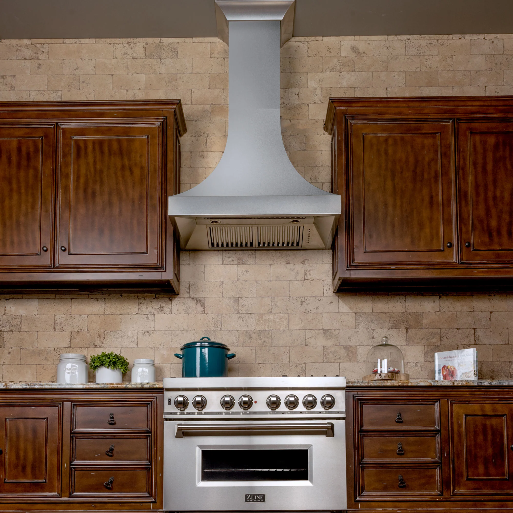 ZLINE 30" Designer Series Fingerprint Resistant Stainless Steel Ducted Wall Range Hood (8632S-30) - Image 2