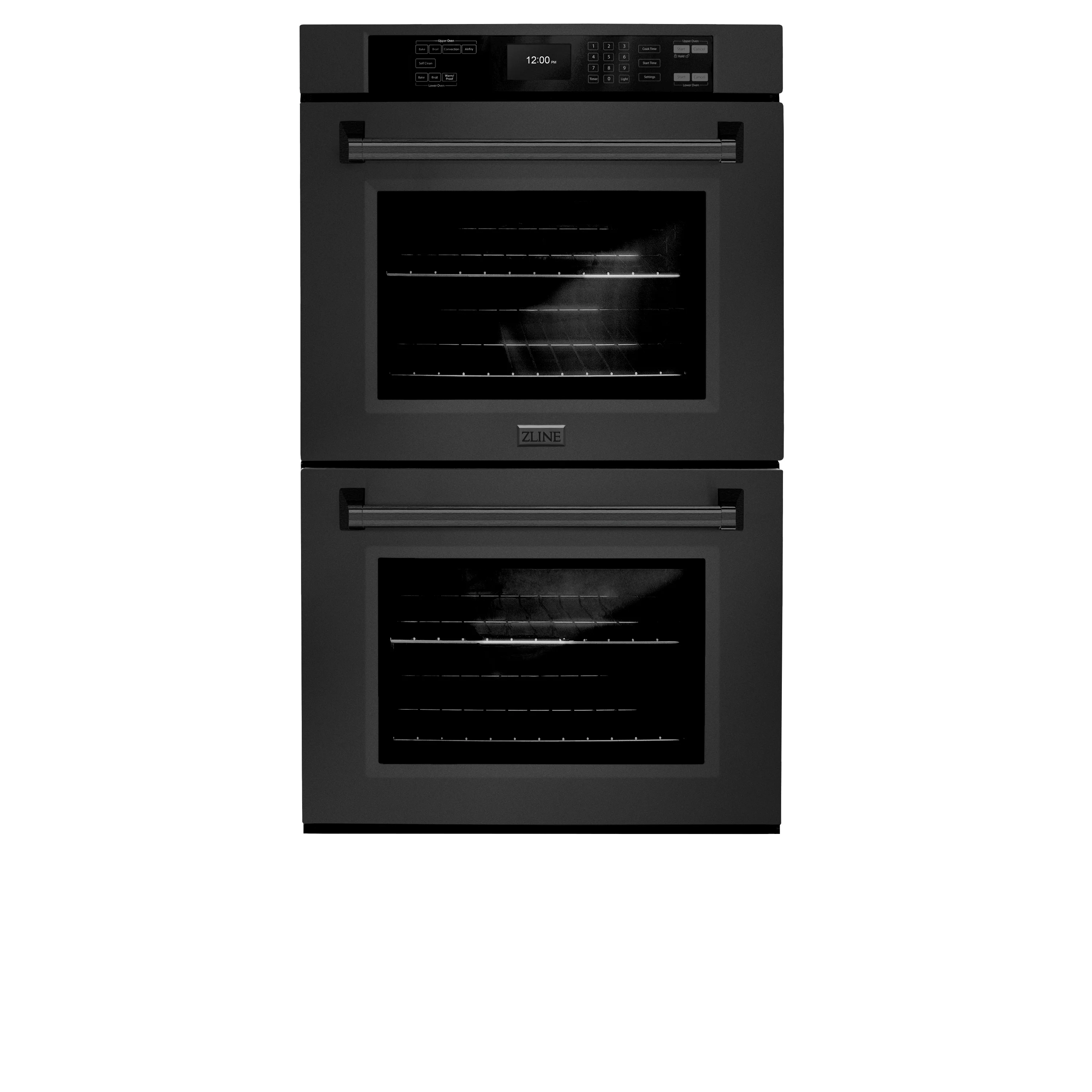 ZLINE 30 in. Professional True Convection Double Wall Oven with Air Fry and Self Clean in Black Stainless Steel (WADB-30) - Image 3
