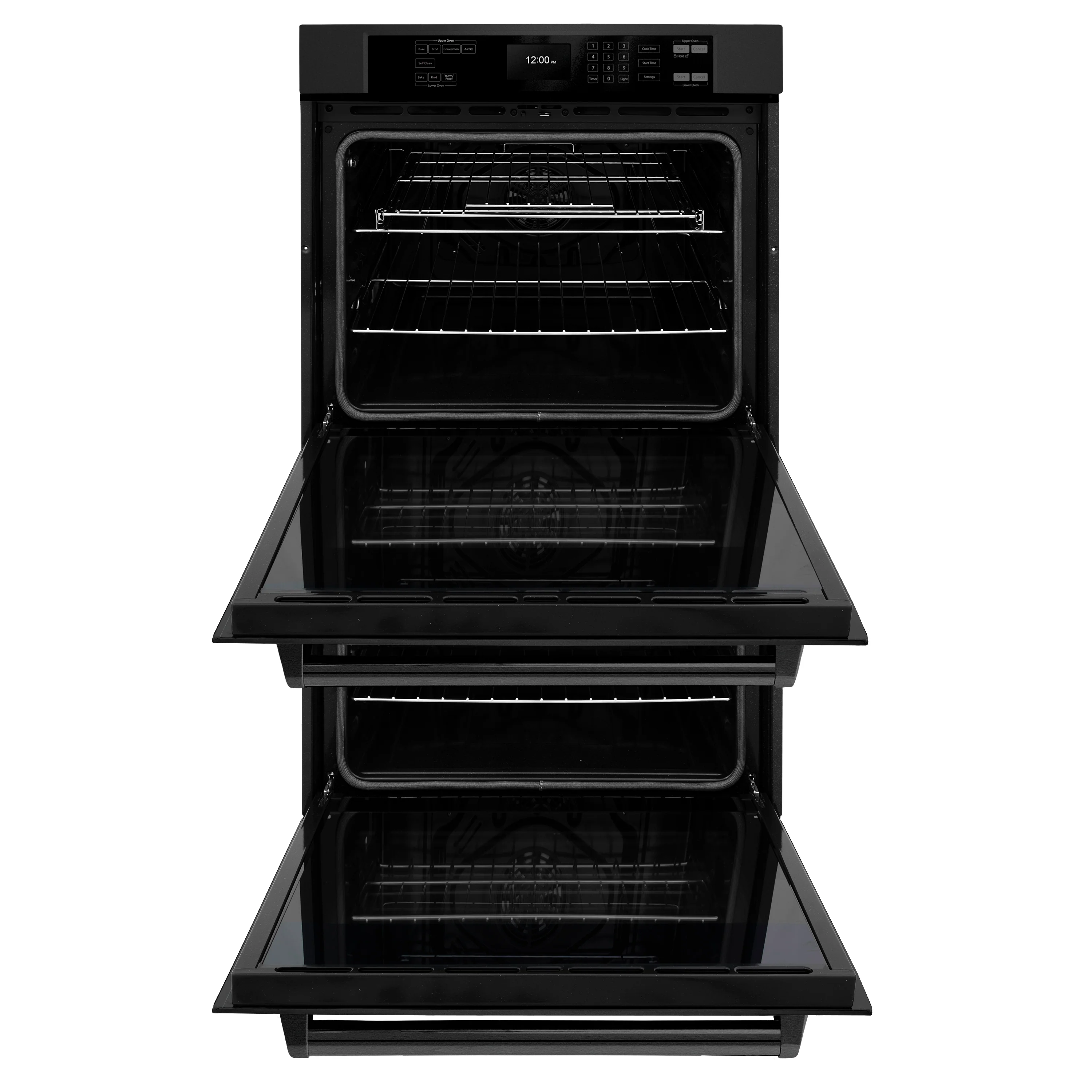 ZLINE 30 in. Professional True Convection Double Wall Oven with Air Fry and Self Clean in Black Stainless Steel (WADB-30) - Image 4
