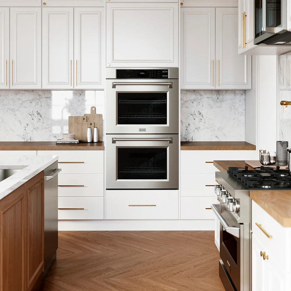 ZLINE 30 in. Professional True Convection Double Wall Oven with Air Fry and Self Clean in Stainless Steel (WAD-30) - Image 2