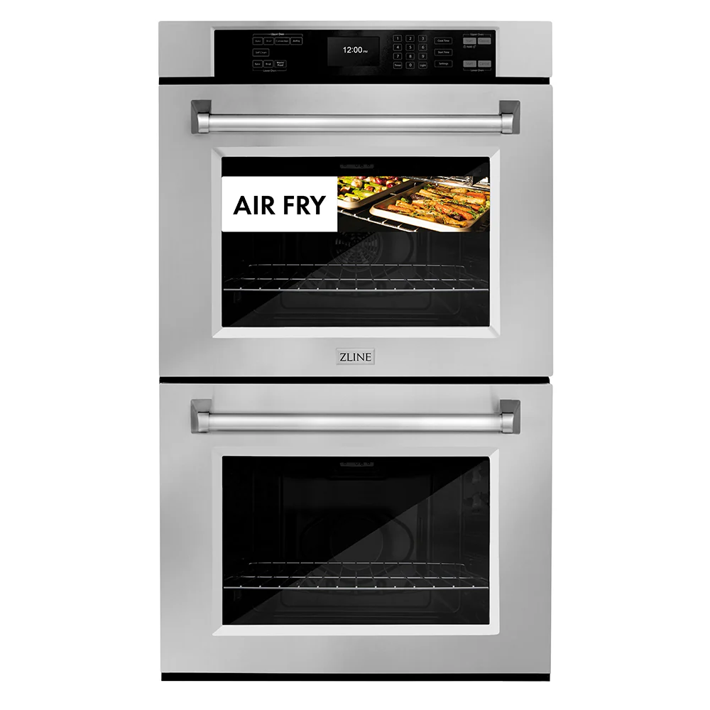 ZLINE 30 in. Professional True Convection Double Wall Oven with Air Fry and Self Clean in Stainless Steel (WAD-30) - Image 3