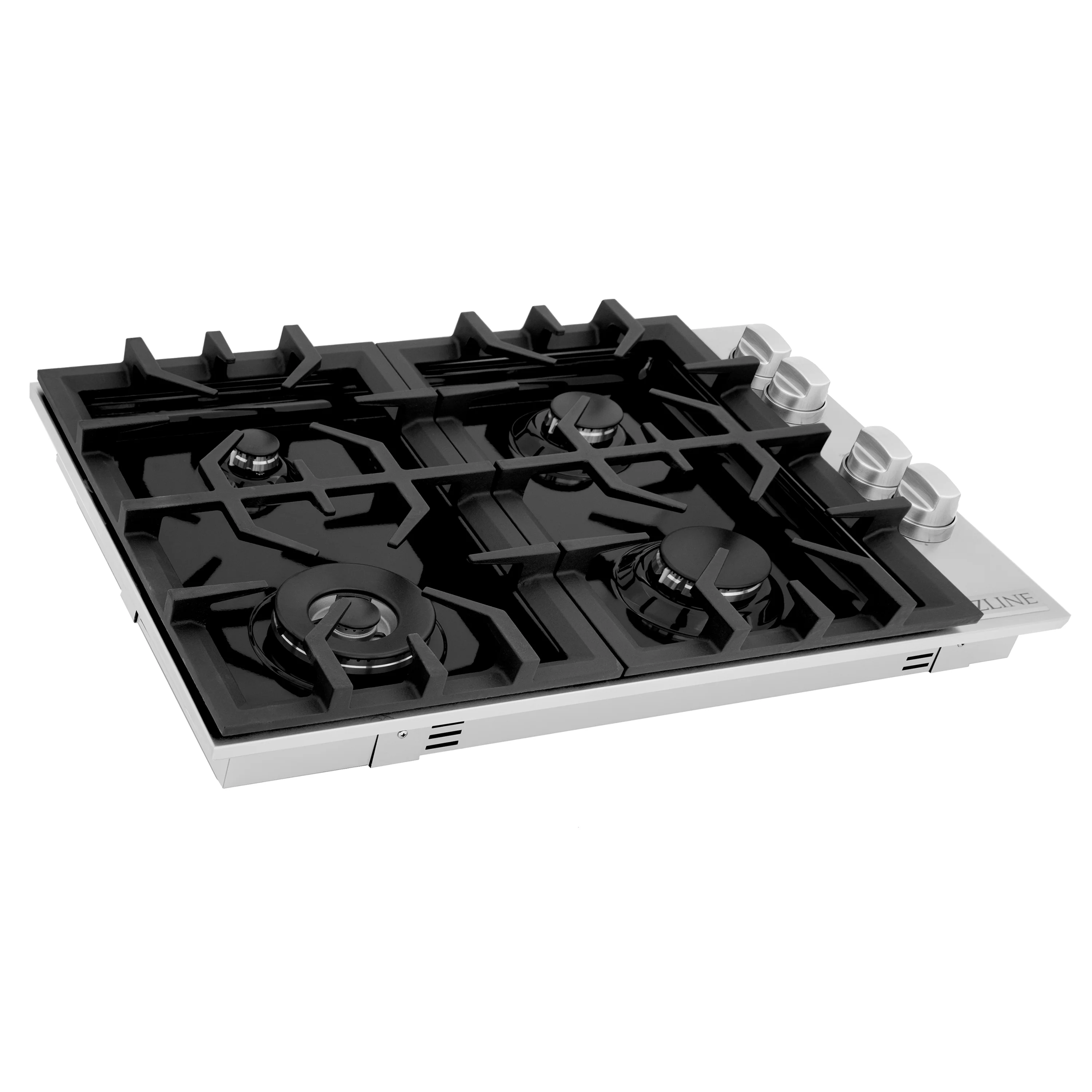 ZLINE 30" Gas Cooktop with 4 Gas Burners and Black Porcelain Top (RC30-PBT) - Image 3
