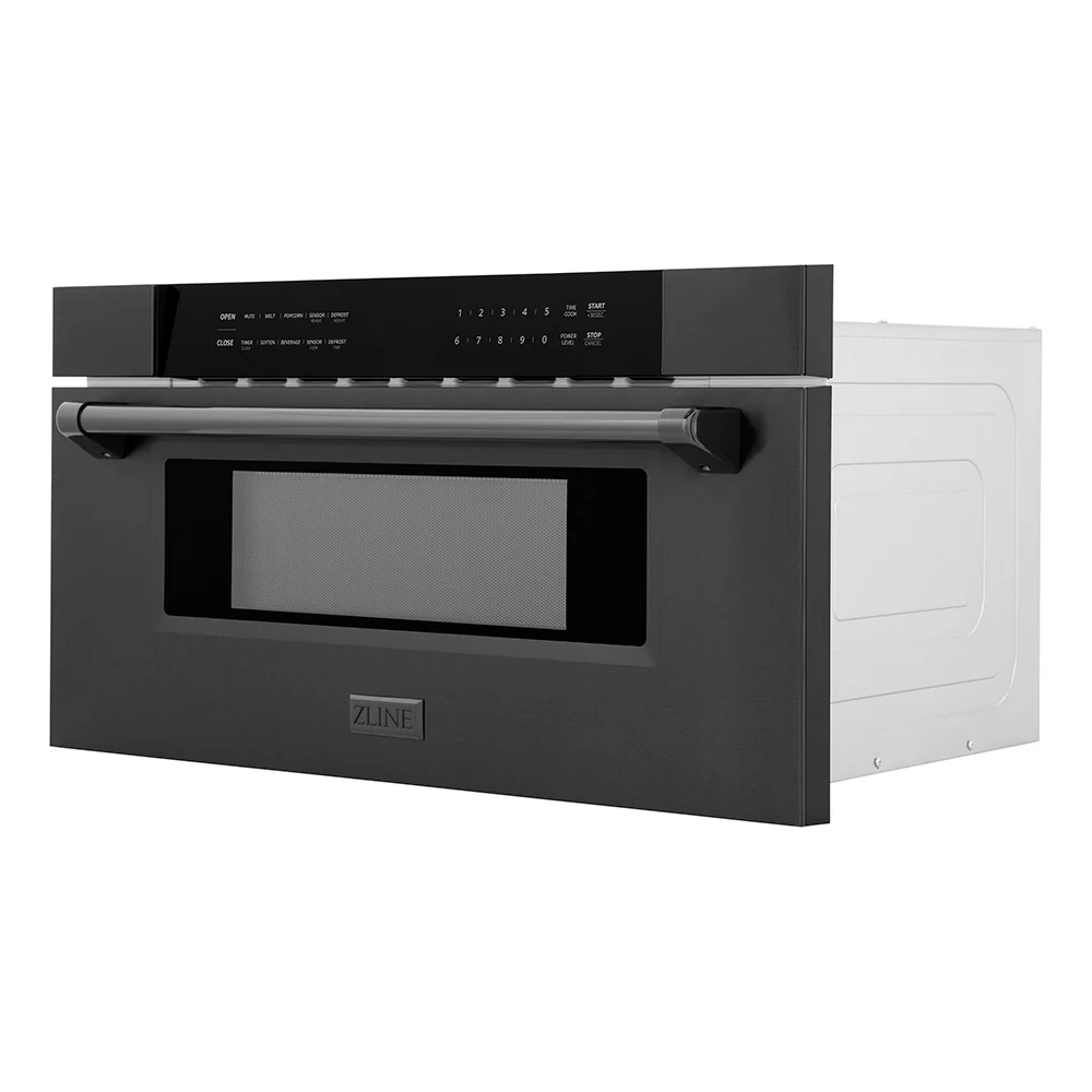 ZLINE 30 in. 1.2 cu. ft. Built-in Microwave Drawer in Black Stainless Steel, Open Box-Great Condition - Image 4