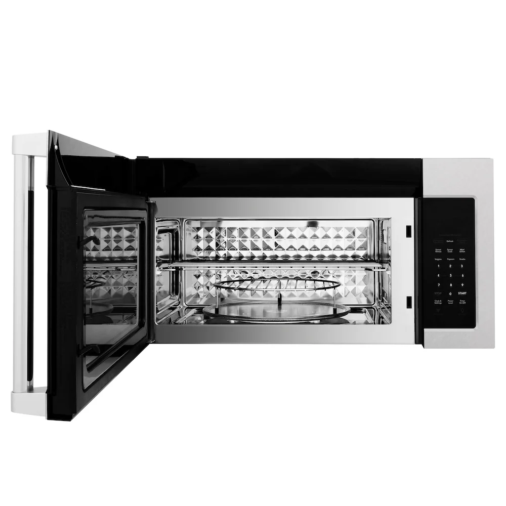 ZLINE 30 in. 1.5 cu. ft. Over-The-Range Convection Microwave Oven in Satin Stainless Steel with Traditional Handle and Sensor Cooking, Open Box-Great Condition - Image 8
