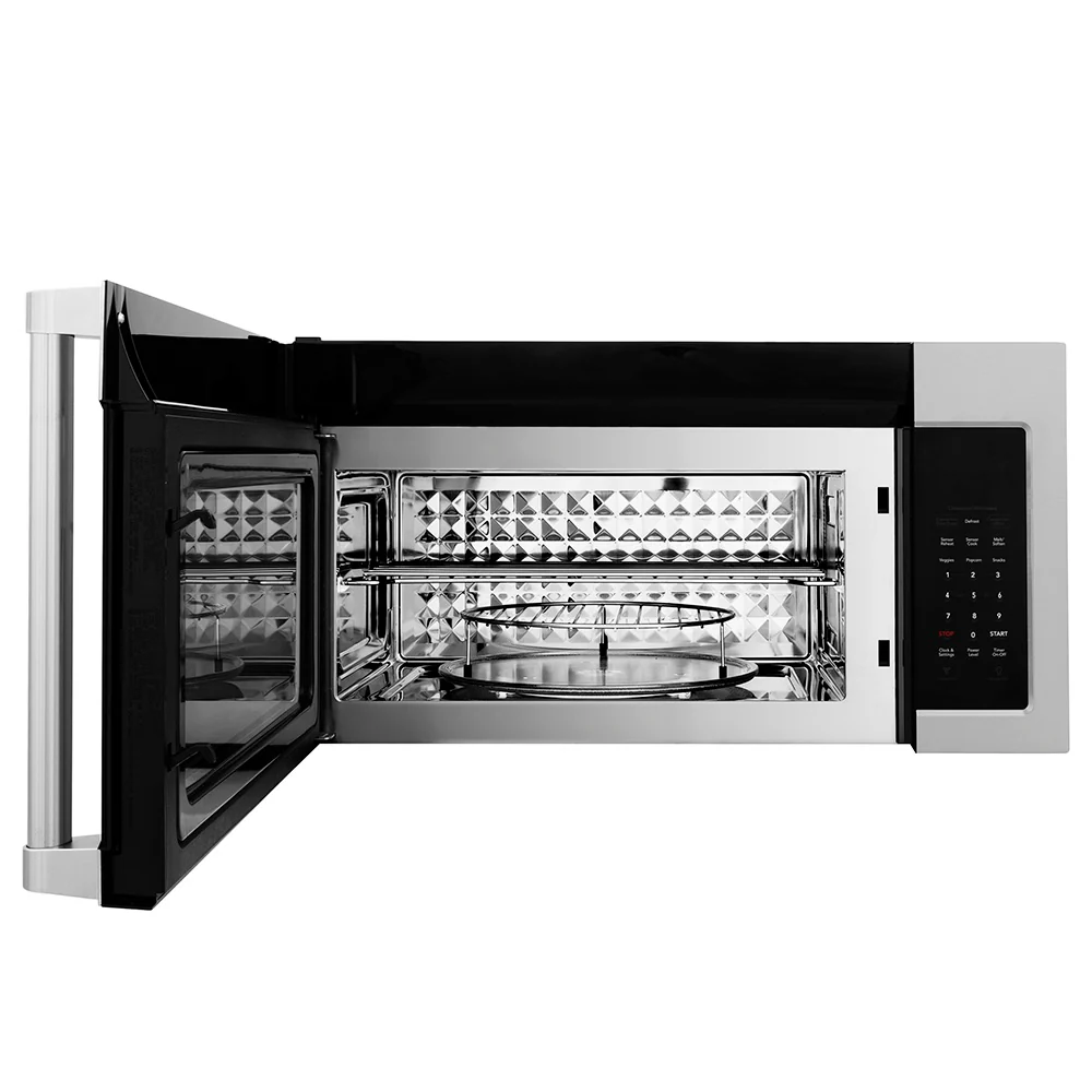 ZLINE 30 in. 1.5 cu. ft. Over-The-Range Convection Microwave Oven in Stainless Steel with Traditional Handle and Sensor Cooking, Open Box-Great Condition - Image 7