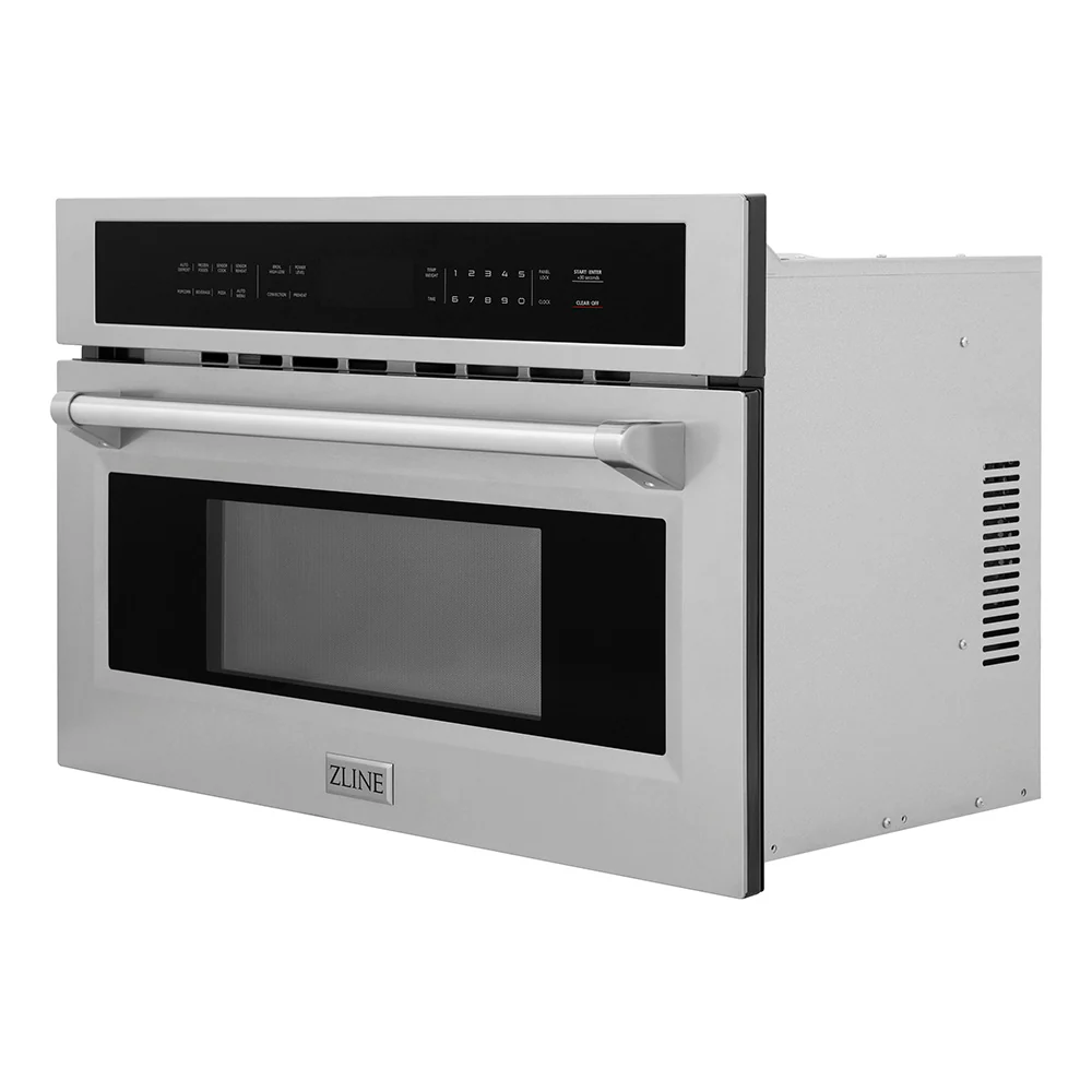 ZLINE 30 in. 1.6 cu ft. Built-in Convection Microwave Oven in Stainless Steel with Speed and Sensor Cooking, Open Box-Great Condition - Image 4