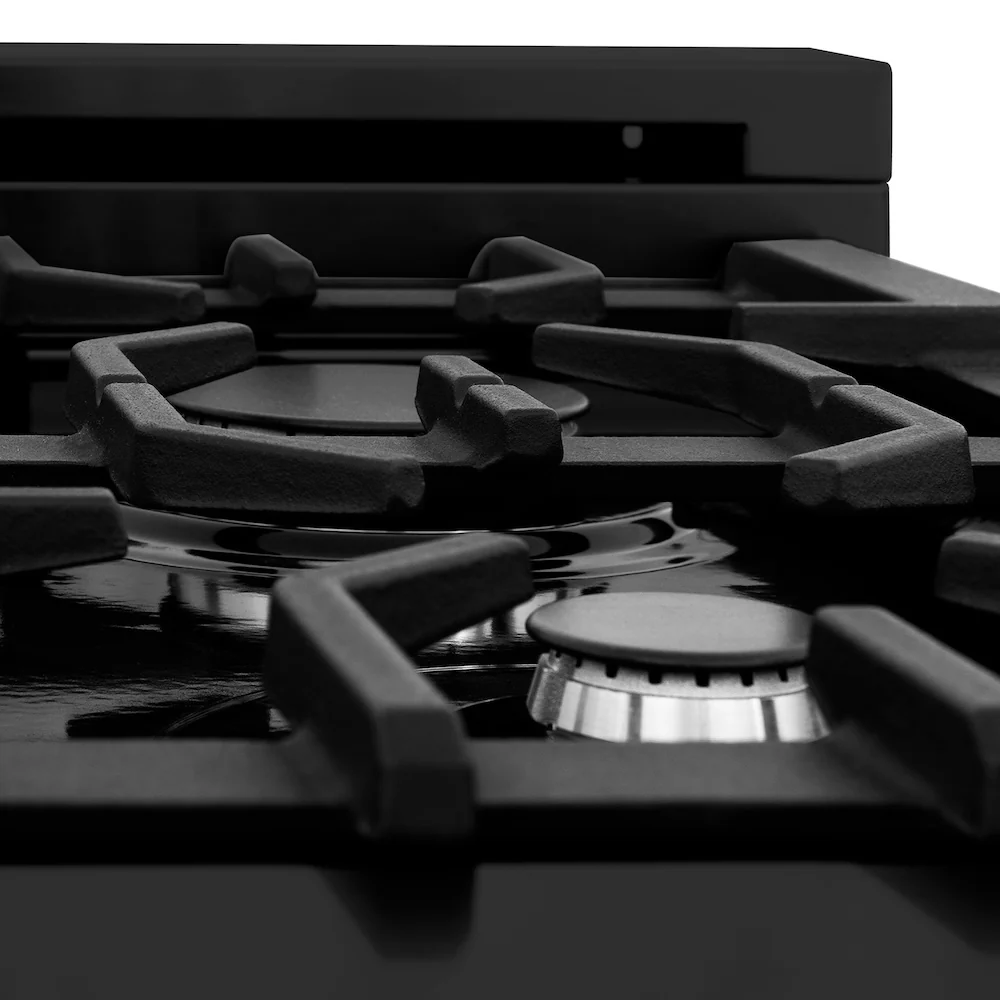 ZLINE 30 in. 4.0 cu. ft. Legacy Dual Fuel Range with 4 Burner Gas Cooktop and Electric Convection Oven in Black Stainless Steel, Open Box-Great Condition - Image 16