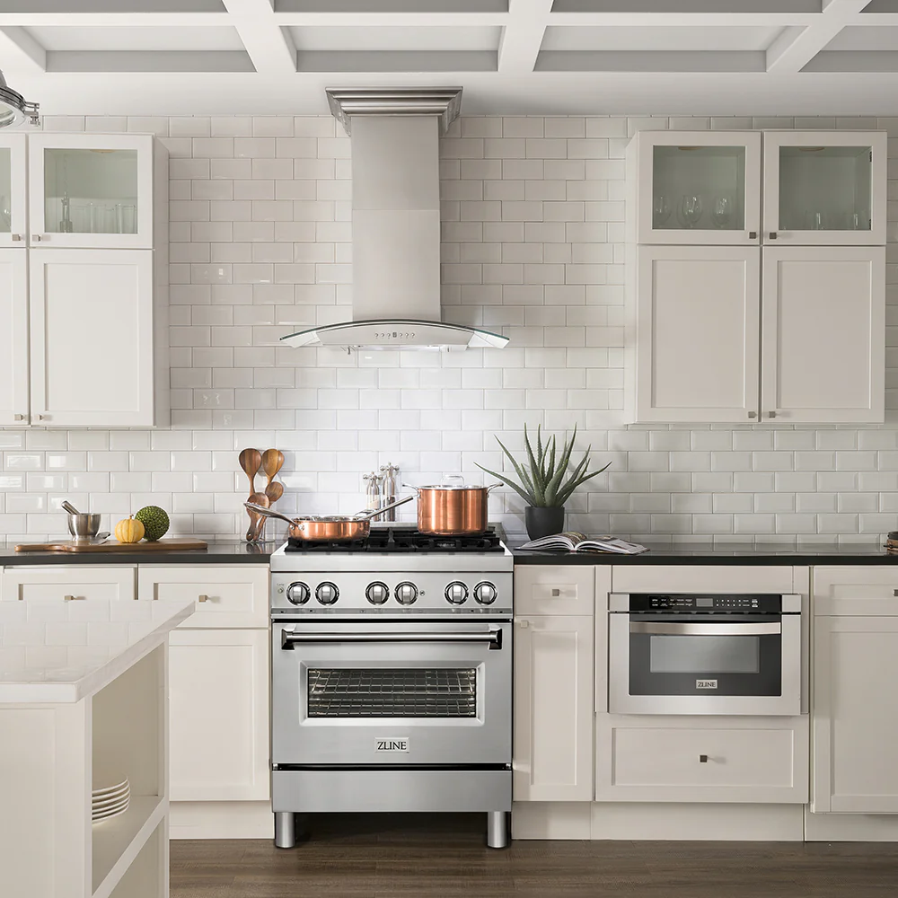 ZLINE 30 in. 4.0 cu. ft. Legacy Dual Fuel Range with 4 Burner Gas Cooktop and Electric Convection Oven in Stainless Steel, Open Box-Great Condition - Image 2