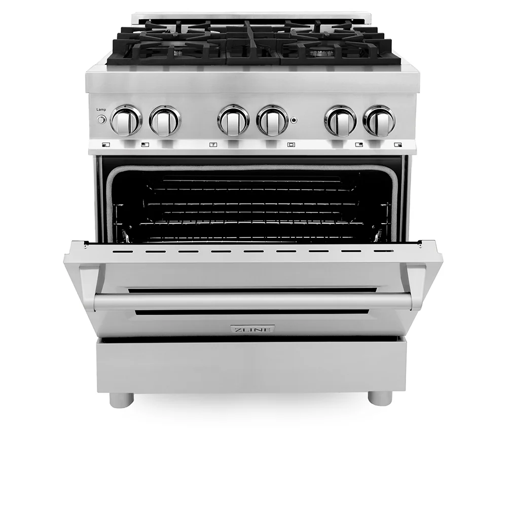 ZLINE 30 in. 4.0 cu. ft. Legacy Dual Fuel Range with 4 Burner Gas Cooktop and Electric Convection Oven in Stainless Steel, Open Box-Good Condition - Image 5