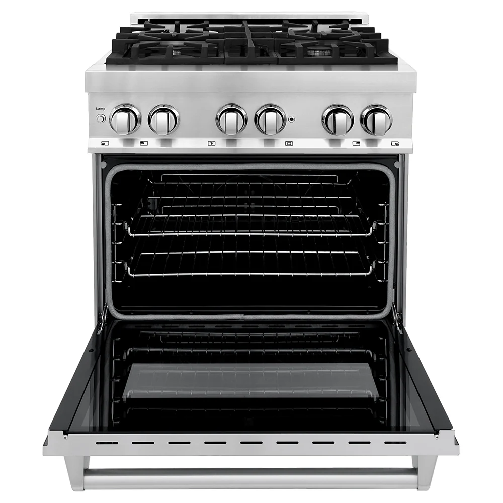 ZLINE 30 in. 4.0 cu. ft. Legacy Dual Fuel Range with 4 Burner Gas Cooktop and Electric Convection Oven in Stainless Steel, Open Box-Good Condition - Image 6