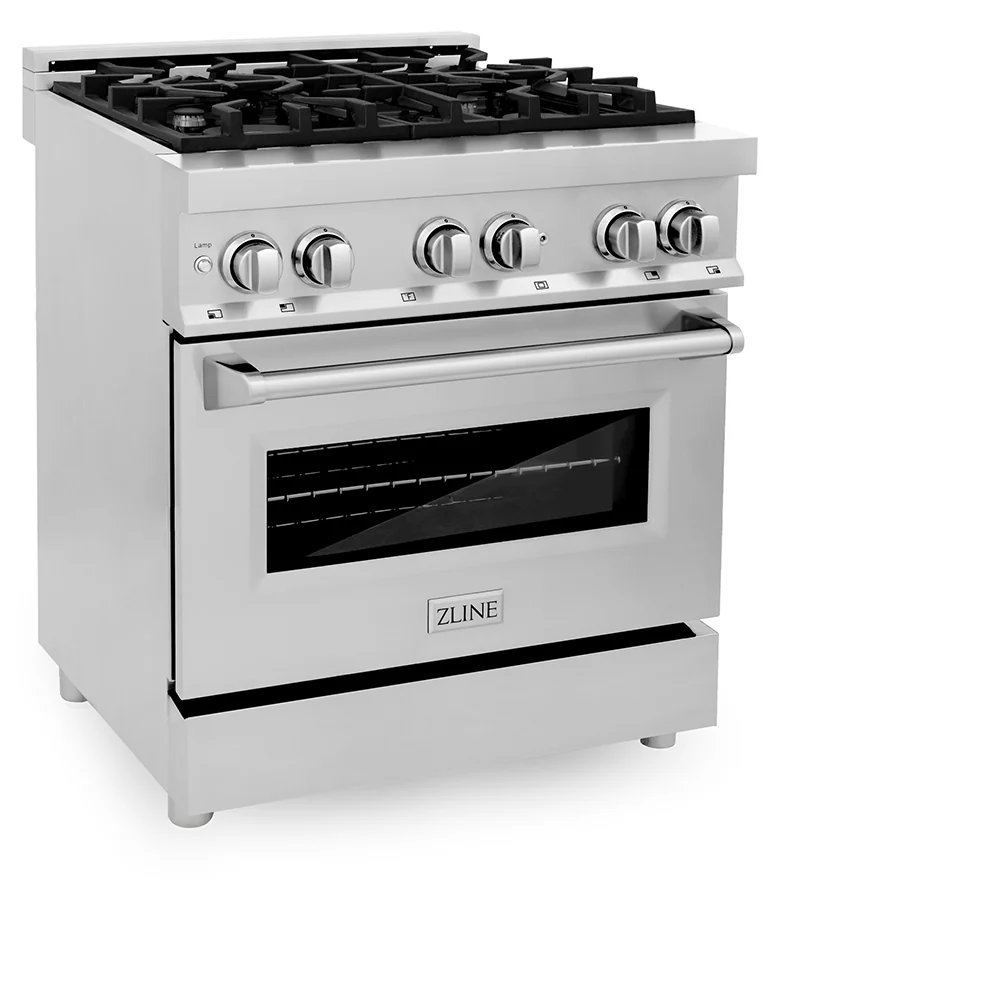 ZLINE 30 in. 4.0 cu. ft. Legacy Dual Fuel Range with 4 Burner Gas Cooktop and Electric Convection Oven in Stainless Steel, Open Box-Good Condition - Image 7