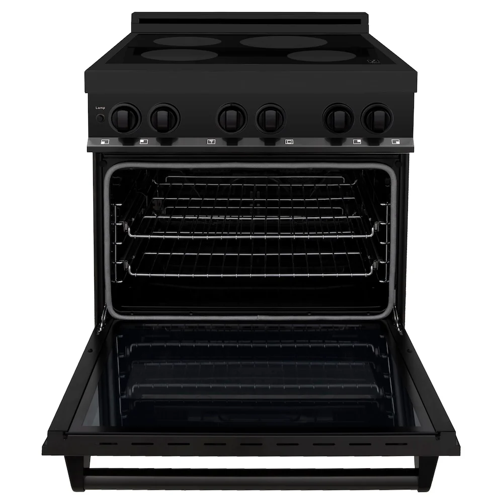 ZLINE 30 in. 4.0 cu. ft. Legacy Induction Range with 4 Element Cooktop and Electric Oven in Black Stainless Steel, Open Box-Great Condition - Image 6