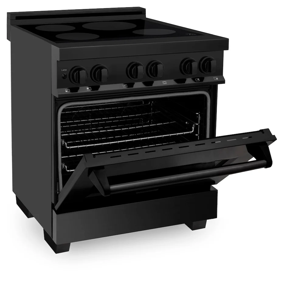 ZLINE 30 in. 4.0 cu. ft. Legacy Induction Range with 4 Element Cooktop and Electric Oven in Black Stainless Steel, Open Box-Great Condition - Image 8