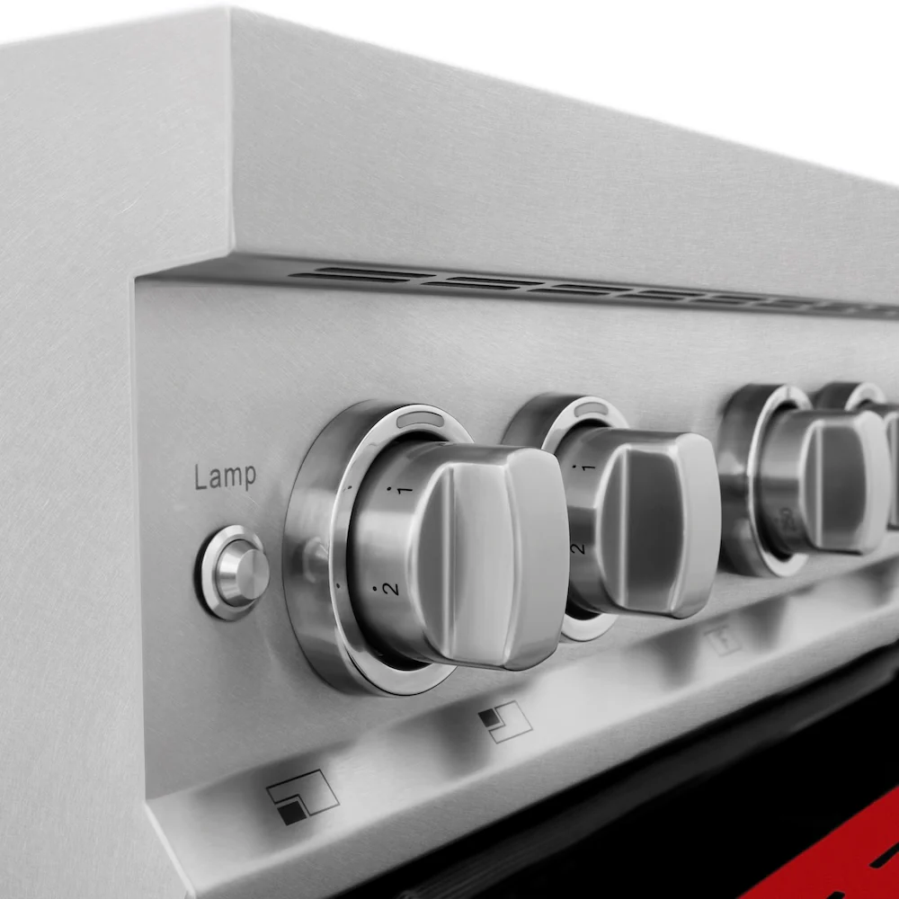 ZLINE 30 in. 4.0 cu. ft. Legacy Induction Range with 4 Element Cooktop and Electric Oven in Satin Stainless Steel and Red Gloss Door, Open Box-Great Condition - Image 11