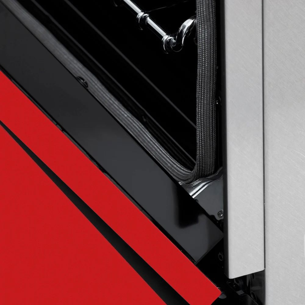 ZLINE 30 in. 4.0 cu. ft. Legacy Induction Range with 4 Element Cooktop and Electric Oven in Satin Stainless Steel and Red Matte Door, Open Box-Great Condition - Image 10