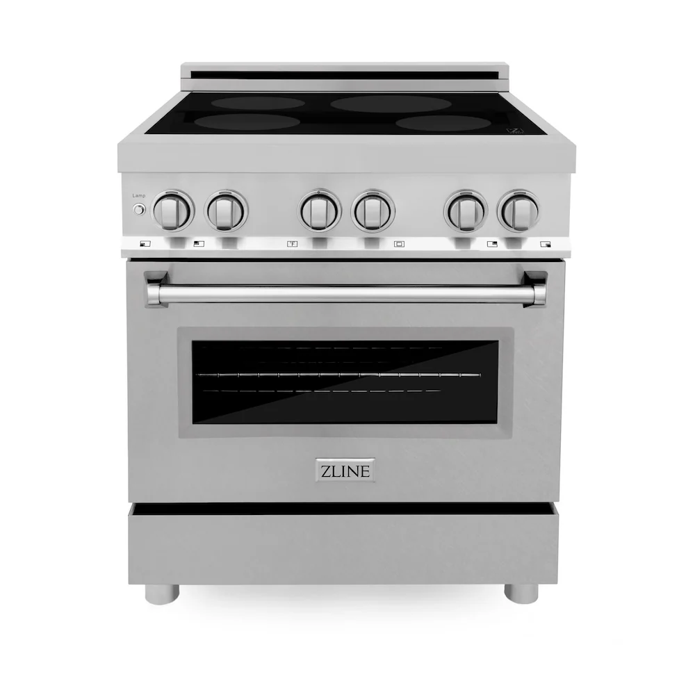 ZLINE 30 in. 4.0 cu. ft. Legacy Induction Range with 4 Element Cooktop and Electric Oven in Satin Stainless Steel, Open Box-Great Condition - Image 3