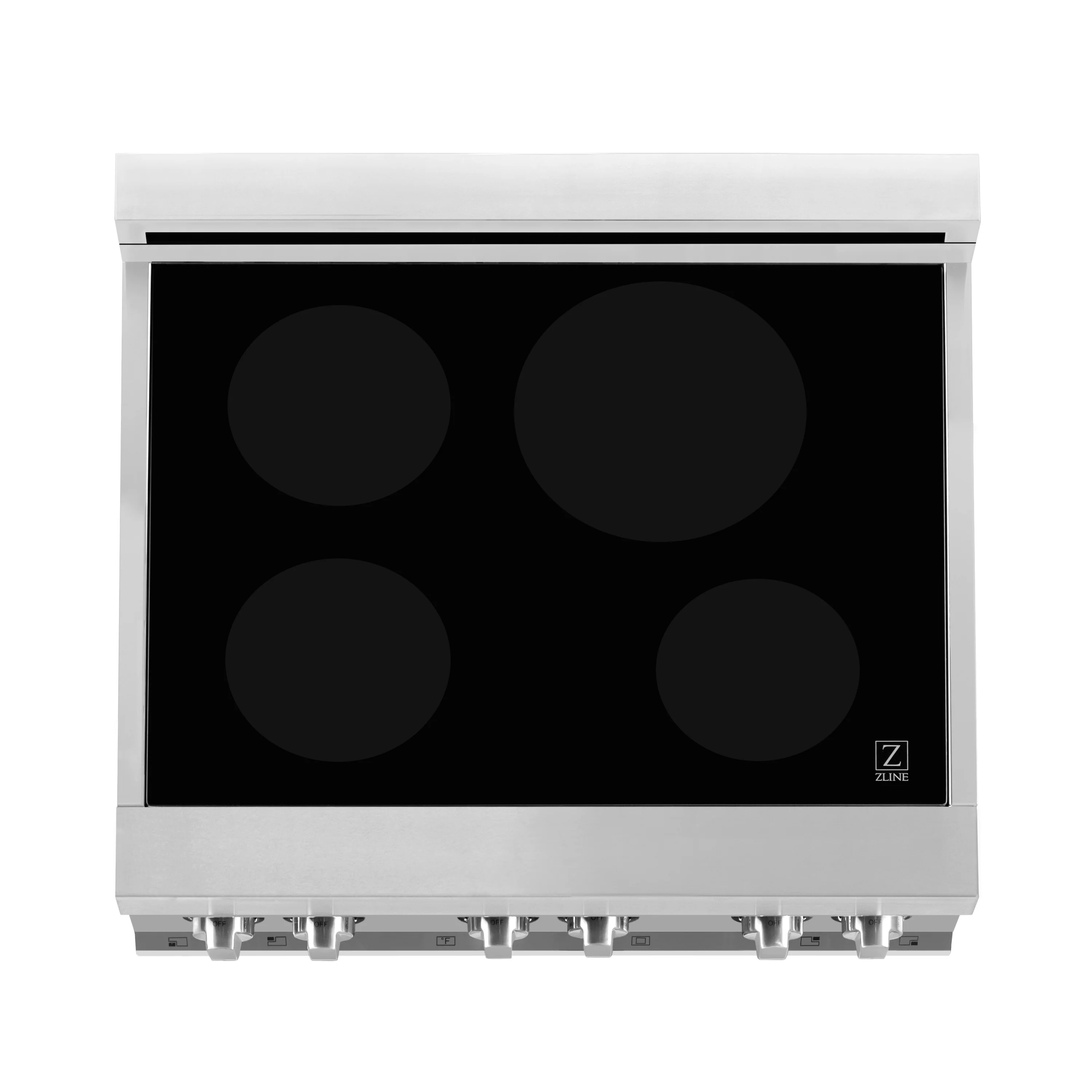ZLINE 30 in. 4.0 cu. ft. Legacy Induction Range with 4 Element Cooktop and Electric Oven in Stainless Steel and Black Matte Door, Open Box-Great Condition - Image 2