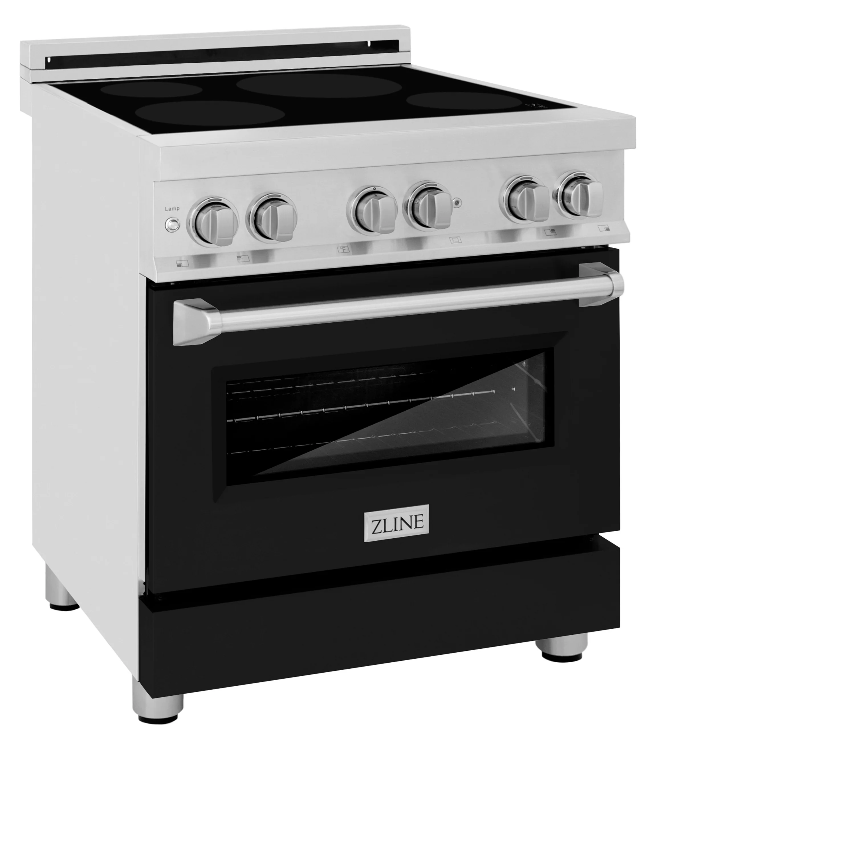 ZLINE 30 in. 4.0 cu. ft. Legacy Induction Range with 4 Element Cooktop and Electric Oven in Stainless Steel and Black Matte Door, Open Box-Great Condition - Image 6