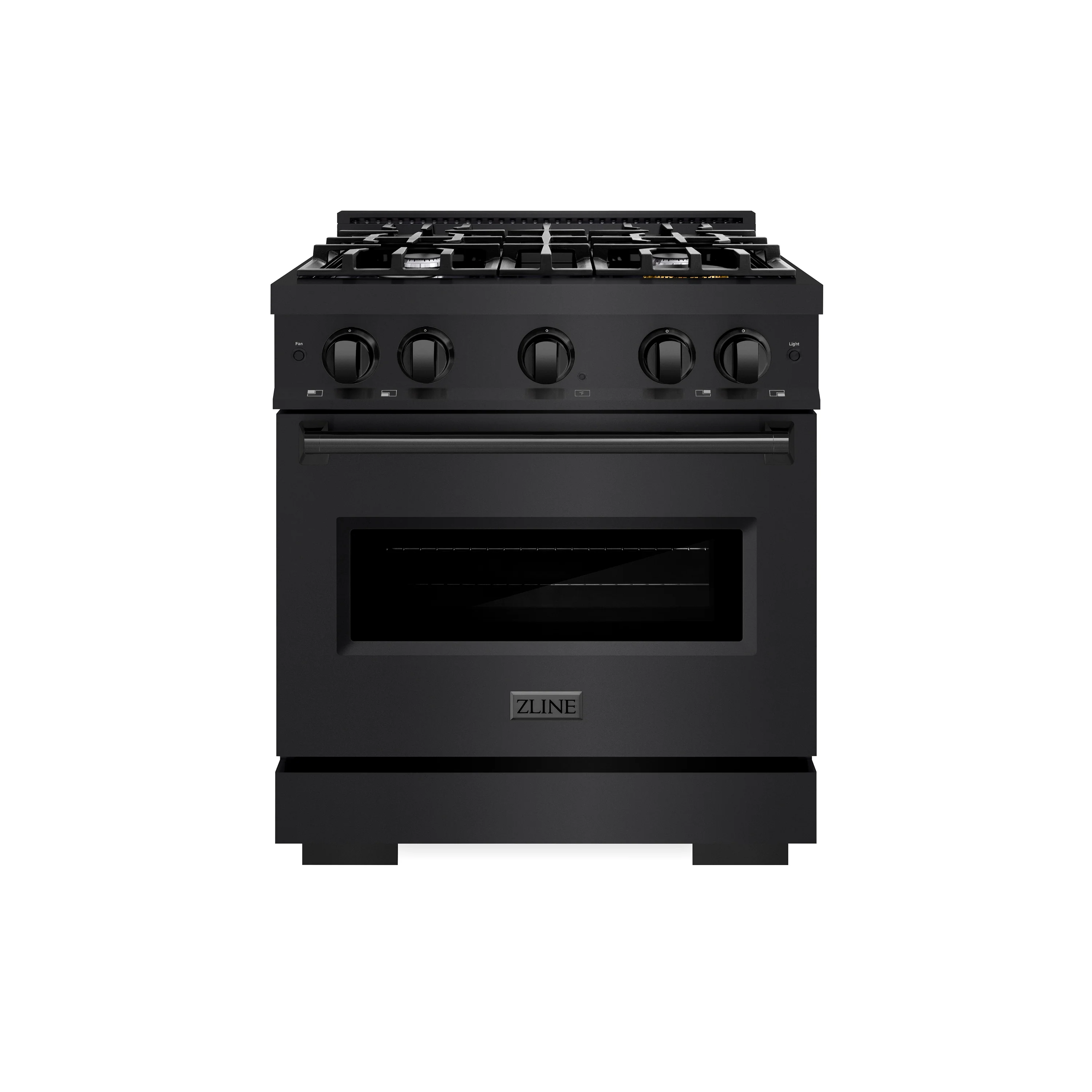 ZLINE 30 in. 4.2 cu. ft. Classic Dual Fuel Range with 4 Burner Gas Cooktop and Electric Convection Oven in Black Stainless Steel, Open Box-Great Condition - Image 4