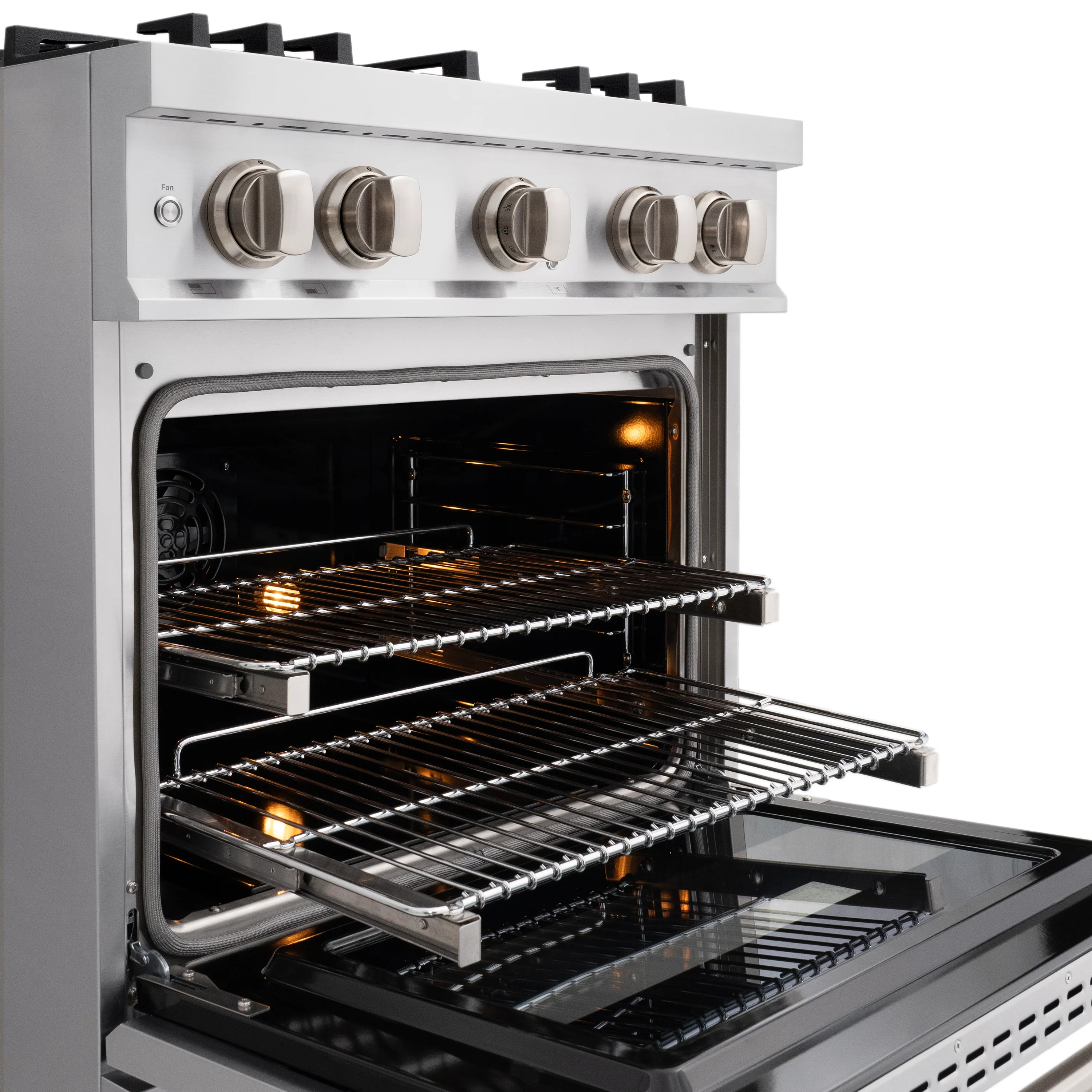 ZLINE 30 in. 4.2 cu. ft. Classic Dual Fuel Range with 4 Burner Gas Cooktop and Electric Convection Oven in Stainless Steel, Open Box-Great Condition - Image 11