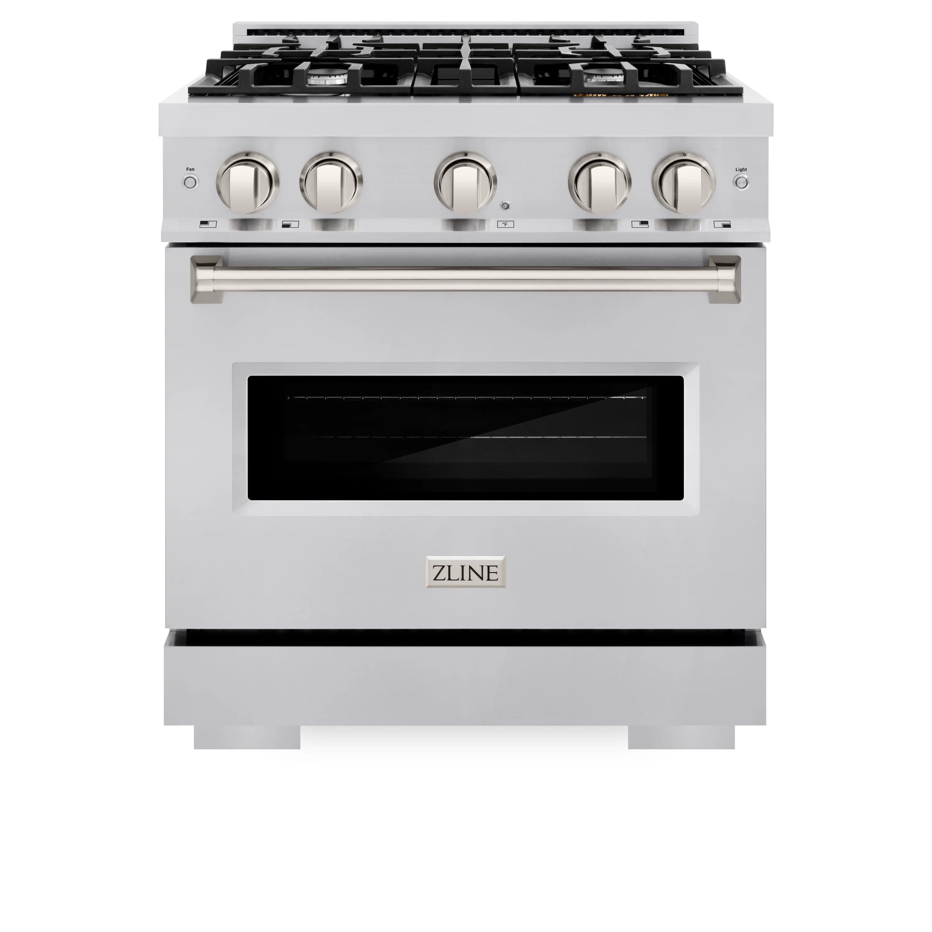 ZLINE 30 in. 4.2 cu. ft. Classic Dual Fuel Range with 4 Burner Gas Cooktop and Electric Convection Oven in Stainless Steel, Open Box-Great Condition - Image 3