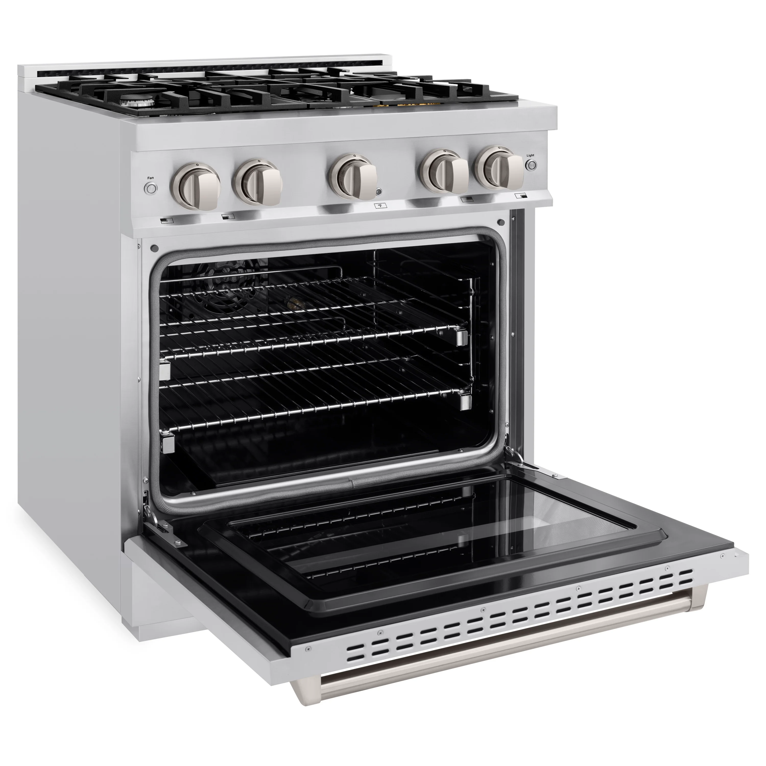 ZLINE 30 in. 4.2 cu. ft. Classic Dual Fuel Range with 4 Burner Gas Cooktop and Electric Convection Oven in Stainless Steel, Open Box-Great Condition - Image 7