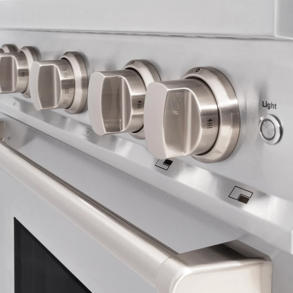 ZLINE 30 in. 4.2 cu. ft. Classic Gas Range with 4 Burner Cooktop and Convection Gas Oven in Stainless Steel, Open Box-Great Condition - Image 11