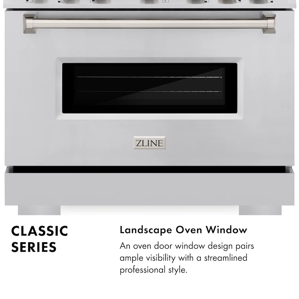 ZLINE 30 in. 4.2 cu. ft. Classic Gas Range with 4 Burner Cooktop and Convection Gas Oven in Stainless Steel, Open Box-Great Condition - Image 15