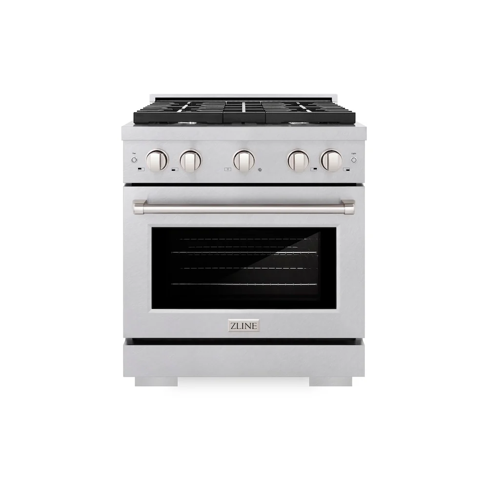 ZLINE 30 in. 4.2 cu. ft. Paramount Dual Fuel Range with 4 Burner Gas Cooktop and Electric Convection Oven in Satin Stainless Steel, Open Box-Great Condition - Image 4