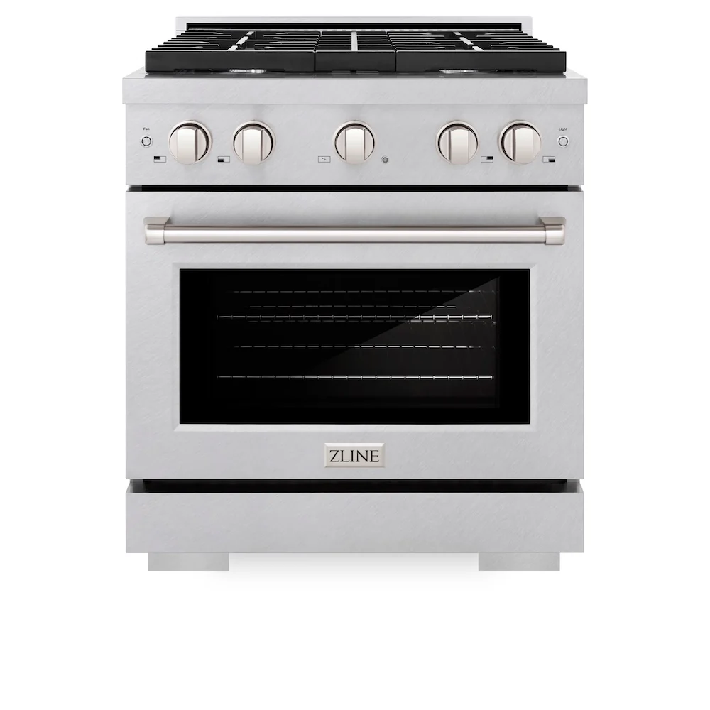 ZLINE 30 in. 4.2 cu. ft. Paramount Dual Fuel Range with 4 Burner Gas Cooktop and Electric Convection Oven in Satin Stainless Steel, Open Box-Great Condition - Image 5