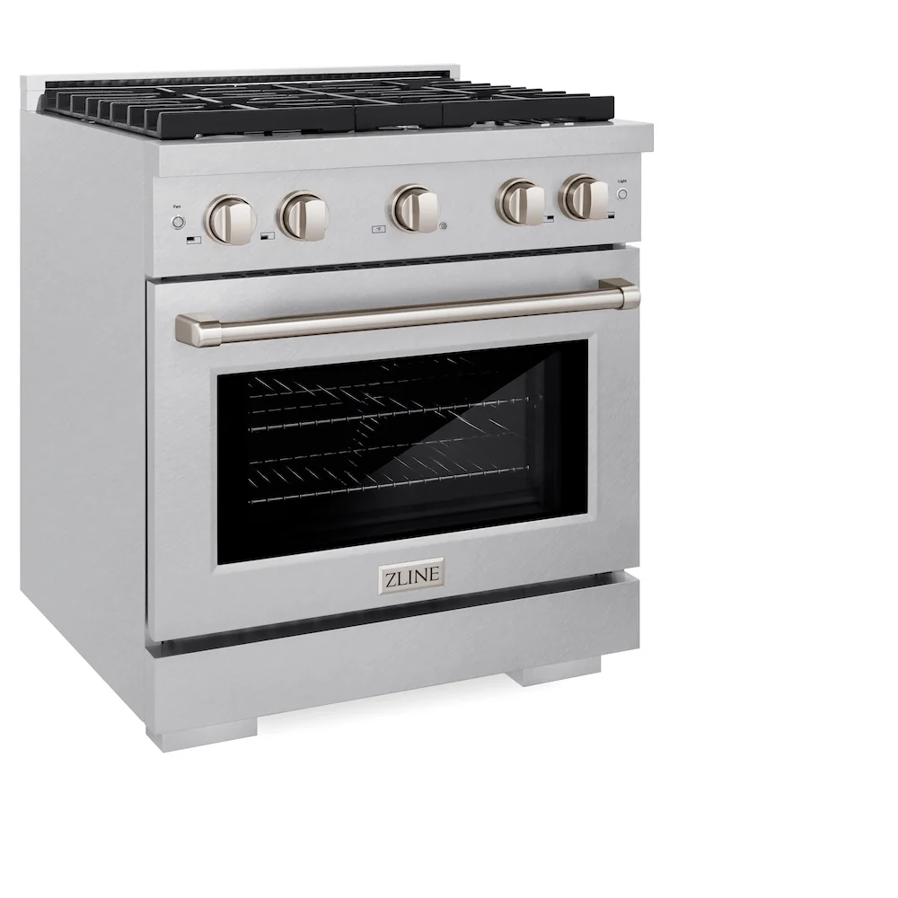 ZLINE 30 in. 4.2 cu. ft. Paramount Dual Fuel Range with 4 Burner Gas Cooktop and Electric Convection Oven in Satin Stainless Steel, Open Box-Great Condition - Image 7