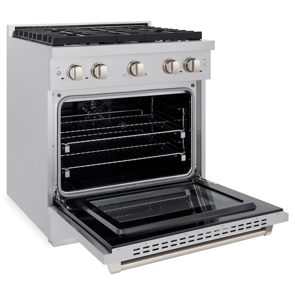 ZLINE 30 in. 4.2 cu. ft. Paramount Dual Fuel Range with 4 Burner Gas Cooktop and Electric Convection Oven in Satin Stainless Steel, Open Box-Great Condition - Image 8