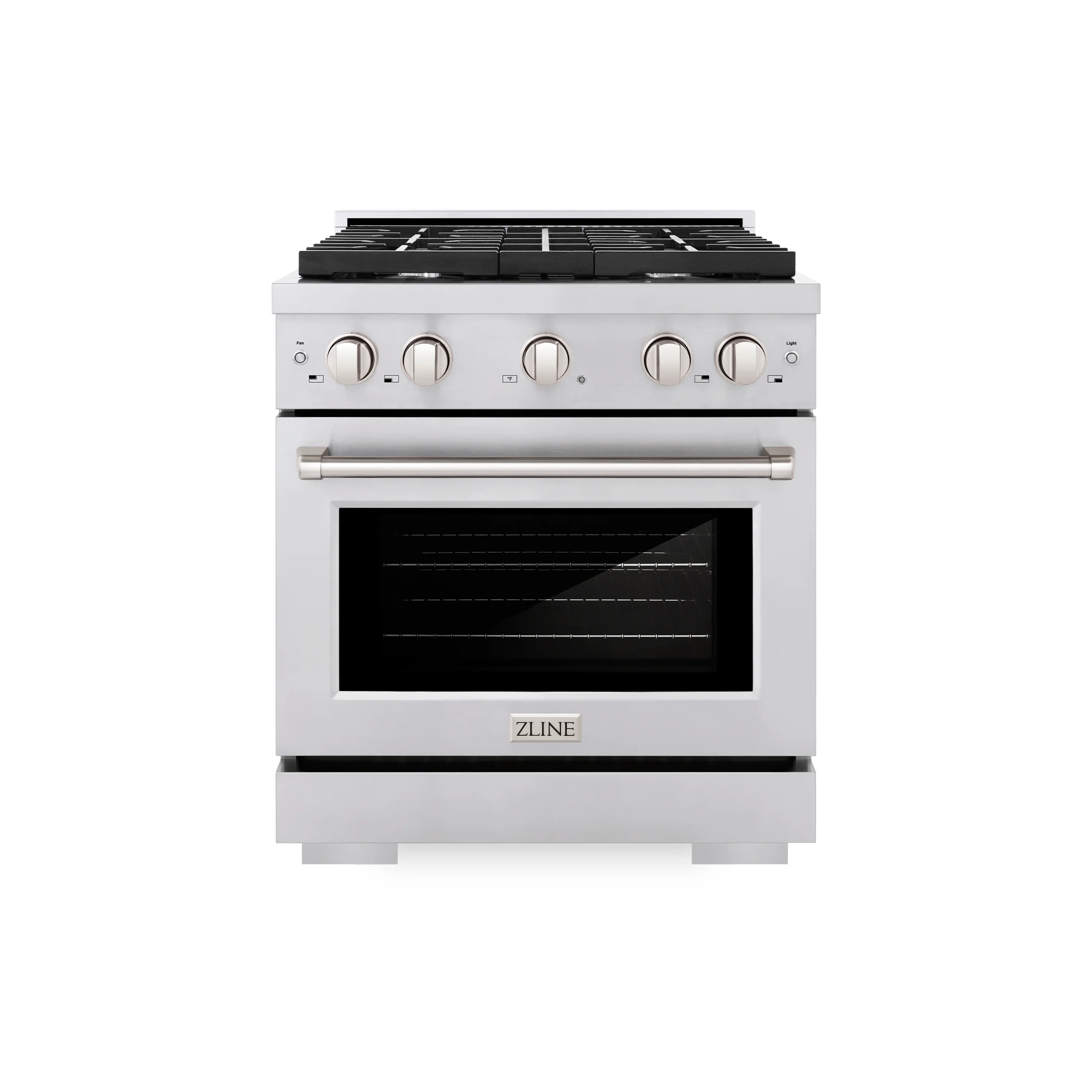 ZLINE 30 in. 4.2 cu. ft. Paramount Dual Fuel Range with 4 Burner Gas Cooktop and Electric Convection Oven in Stainless Steel, Open Box-Great Condition - Image 4