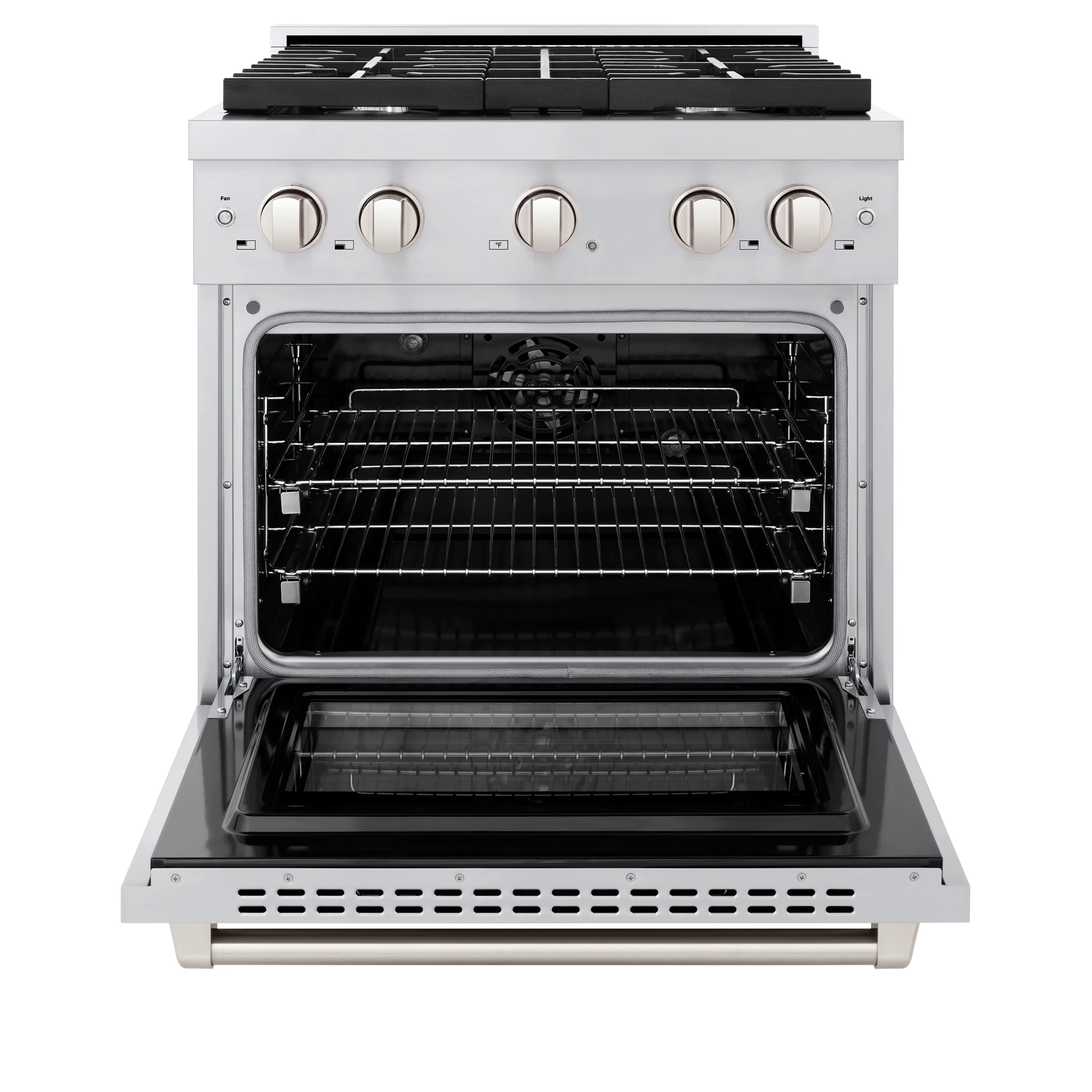 ZLINE 30 in. 4.2 cu. ft. Paramount Dual Fuel Range with 4 Burner Gas Cooktop and Electric Convection Oven in Stainless Steel, Open Box-Great Condition - Image 6
