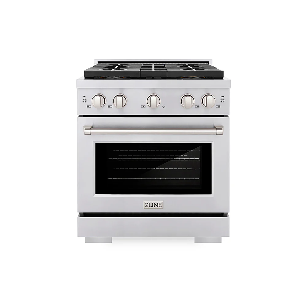 ZLINE 30 in. 4.2 cu. ft. Paramount Gas Range with 4 Burner DuoPro™ Cooktop and Convection Gas Oven in Stainless Steel, Open Box-Great Condition - Image 4