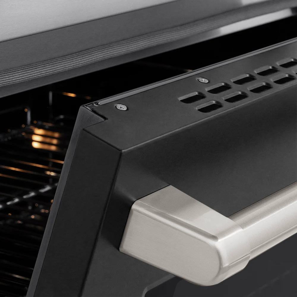 ZLINE 30 in. 4.2 cu. ft. Paramount Induction Range with 4 Element Cooktop and Electric Convection Oven in Stainless Steel with Black Matte Door (SINR-BLM-30) - Image 8