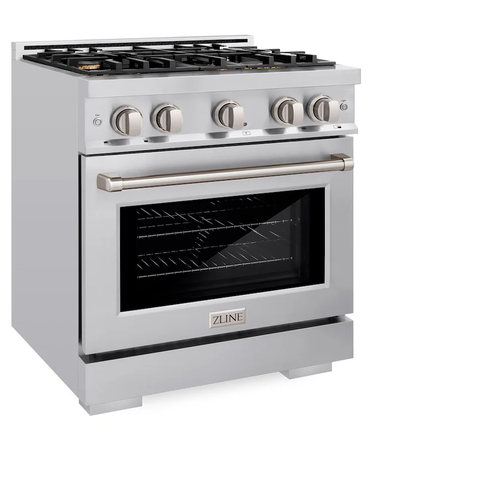 ZLINE 30 in. 4.2 cu. ft. Select Gas Range with Convection Gas Oven in Stainless Steel with 4 Brass Burners, Open Box-Great Condition - Image 6