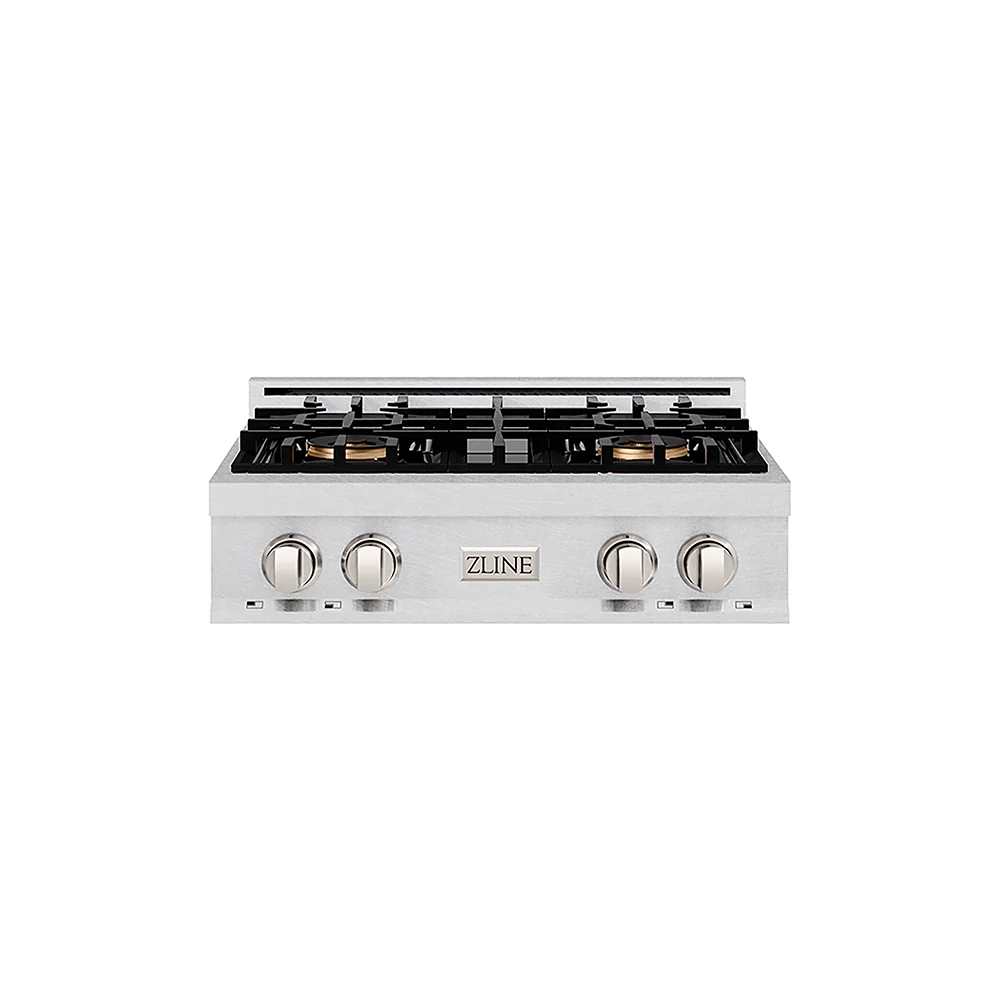 ZLINE 30 in. Classic Gas Rangetop with 4 Burner DuoPro™ Cooktop in Satin Stainless Steel, Open Box-Great Condition - Image 3