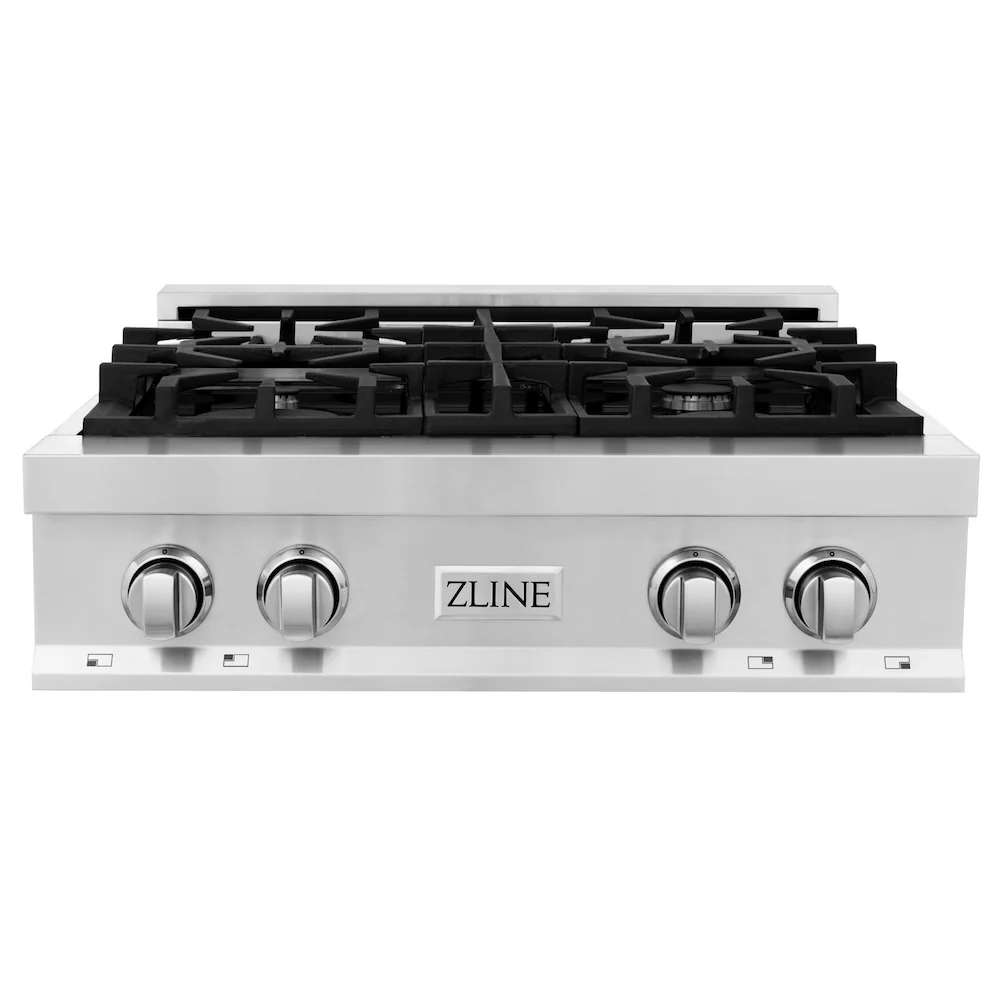 ZLINE 30 in. Legacy Gas Rangetop with 4 Burners and Porcelain Cooktop in Stainless Steel, Open Box-Great Condition - Image 3