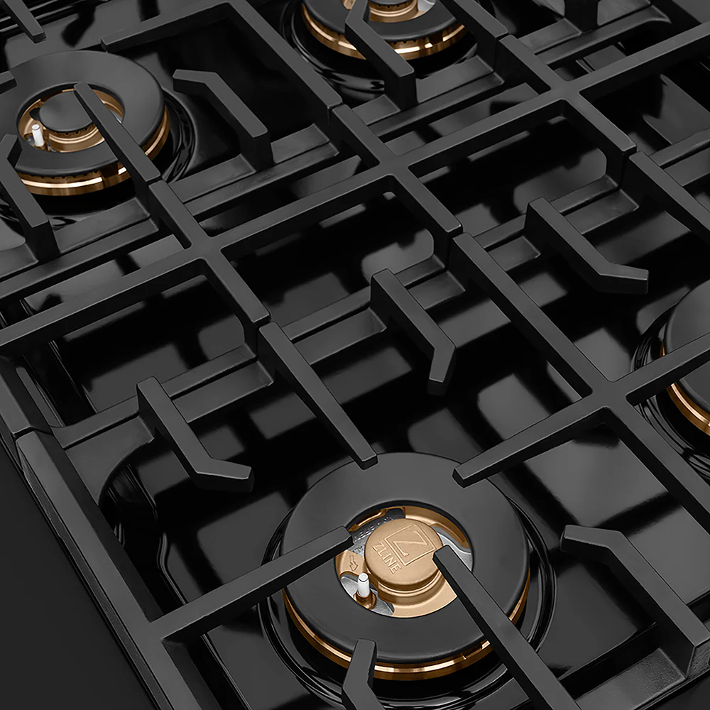 ZLINE 30 in. Paramount Gas Rangetop with 4 Burner DuoPro™ Cooktop in Black Stainless Steel, Open Box-Great Condition - Image 5