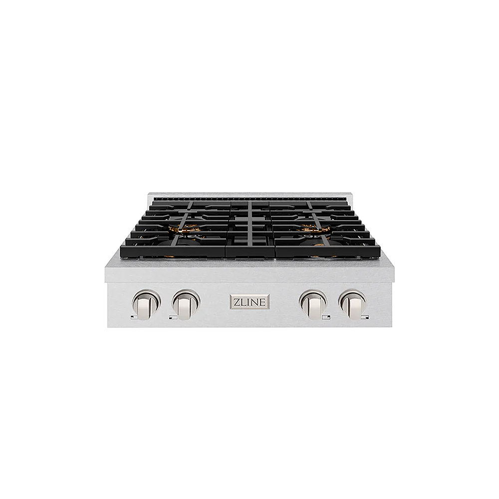 ZLINE 30 in. Paramount Gas Rangetop with 4 Burner DuoPro™ Cooktop in Satin Stainless Steel, Open Box-Great Condition - Image 3