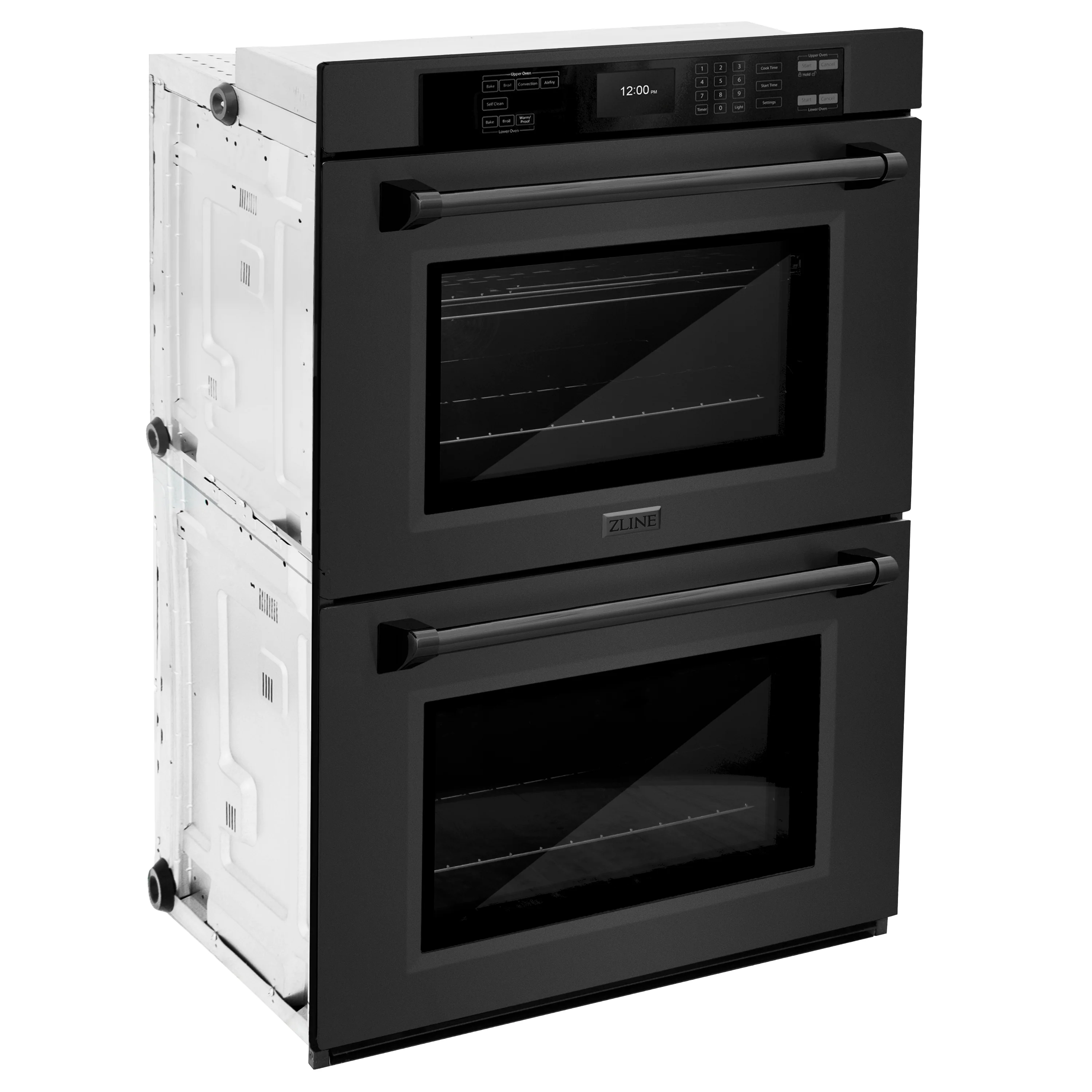 ZLINE 30 in. Professional True Convection Double Wall Oven with Air Fry and Self Clean in Black Stainless Steel, Open Box-Great Condition - Image 7