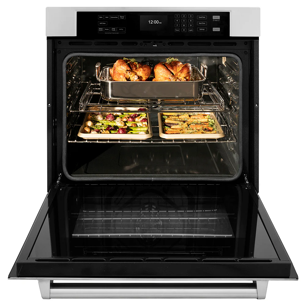 ZLINE 30 in. Professional True Convection Single Wall Oven with Air Fry and Self Clean in Stainless Steel, Open Box-Great Condition - Image 6